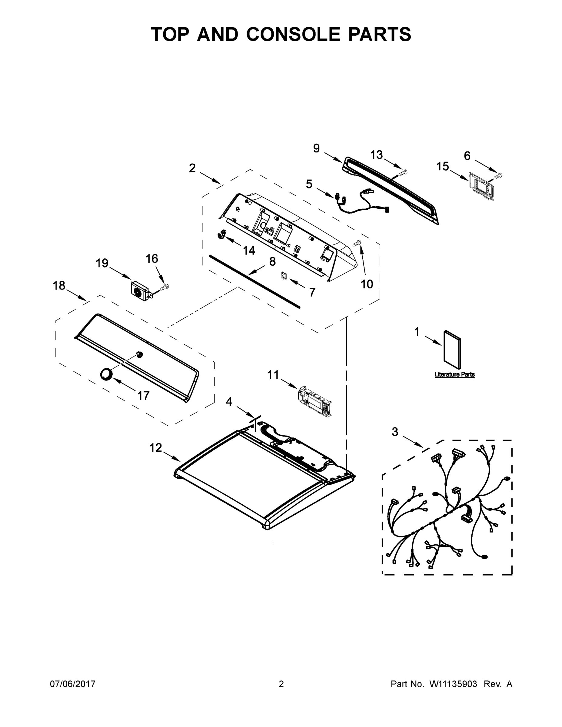 02 - TOP AND CONSOLE PARTS