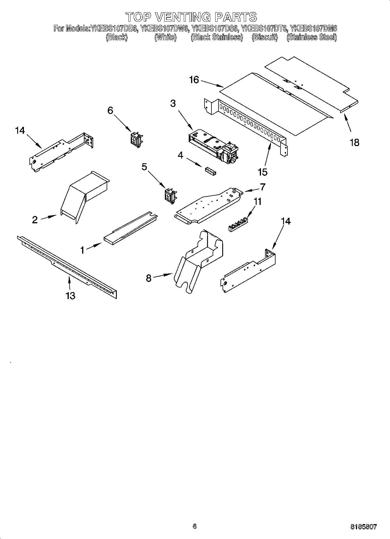 05 - TOP VENTING PARTS, OPTIONAL PARTS