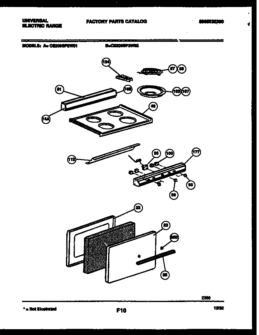 02 - BACKGUARD, COOKTOP AND DOOR PARTS