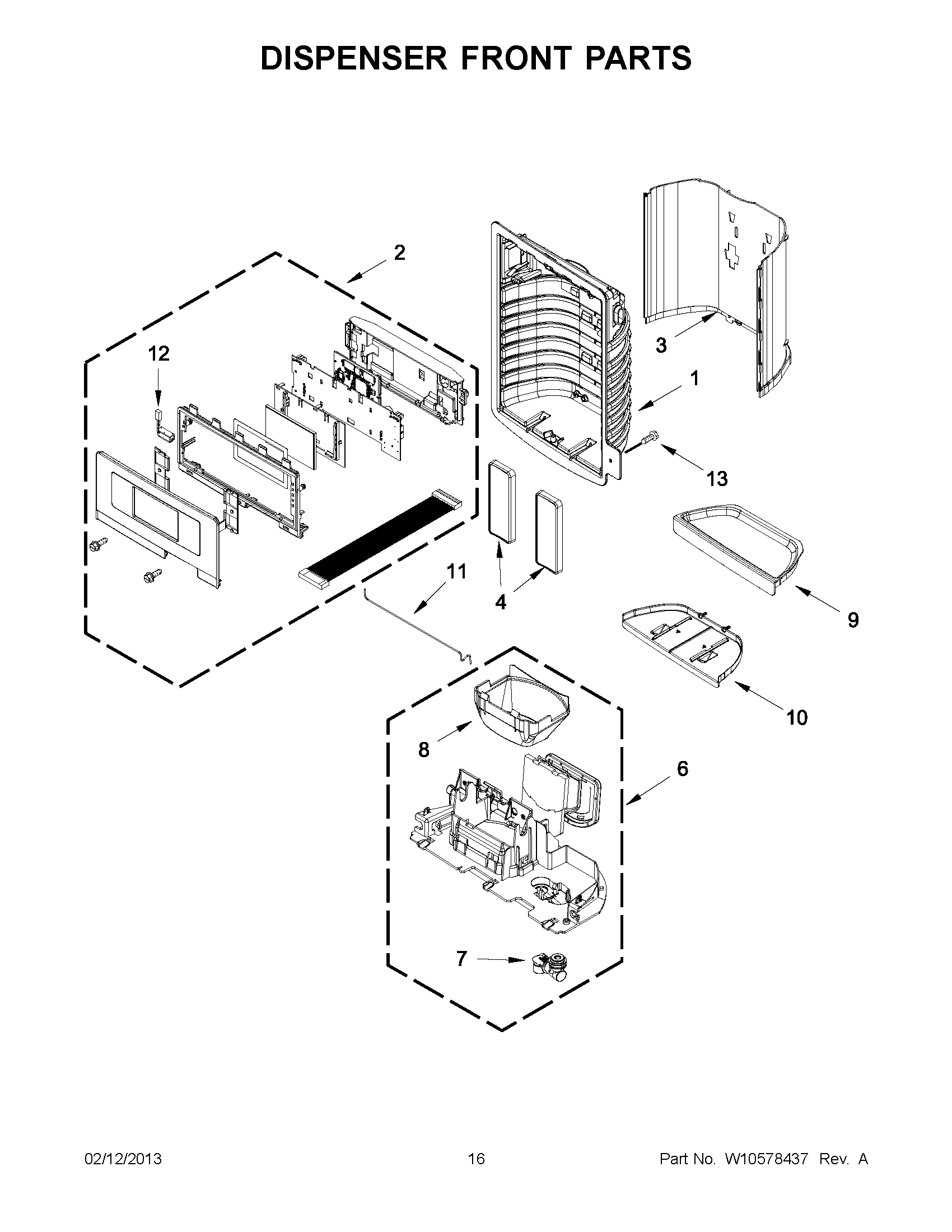 08 - DISPENSER FRONT PARTS