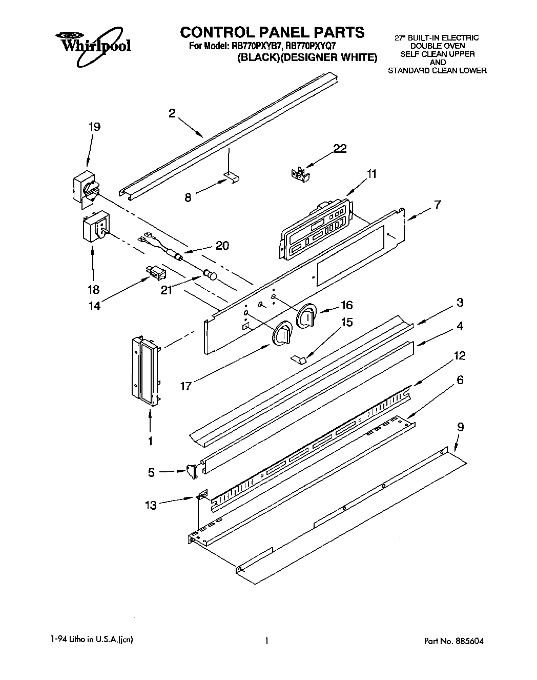 01 - CONTROL PANEL, LITERATURE