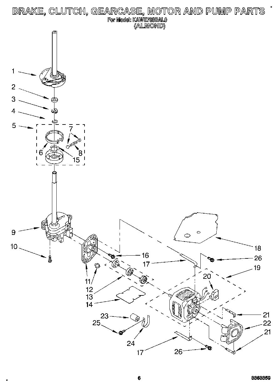 04 - BRAKE, CLUTCH, GEARCASE, MOTOR AND PUMP