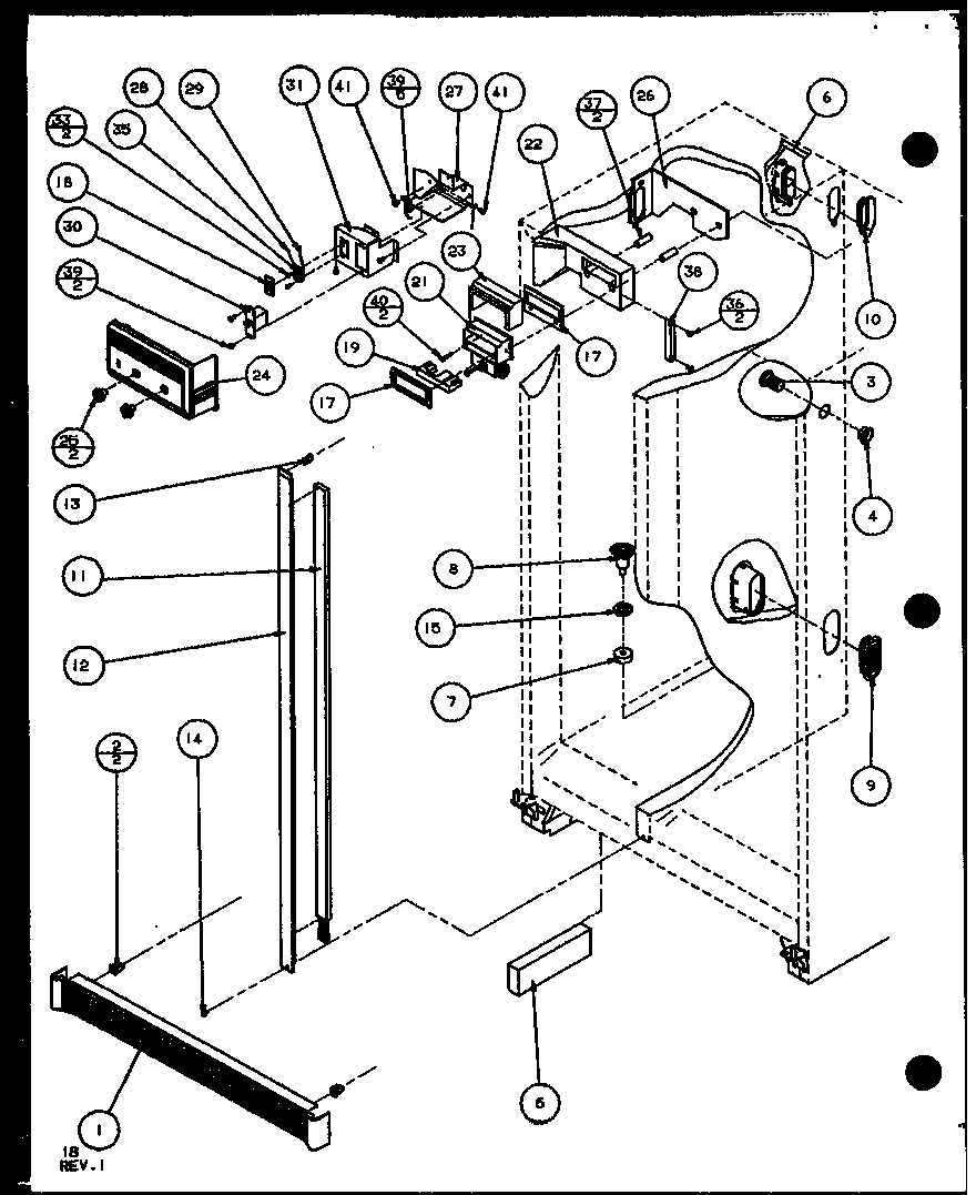10 - REF/FZ CONTROLS AND CABINET PARTS