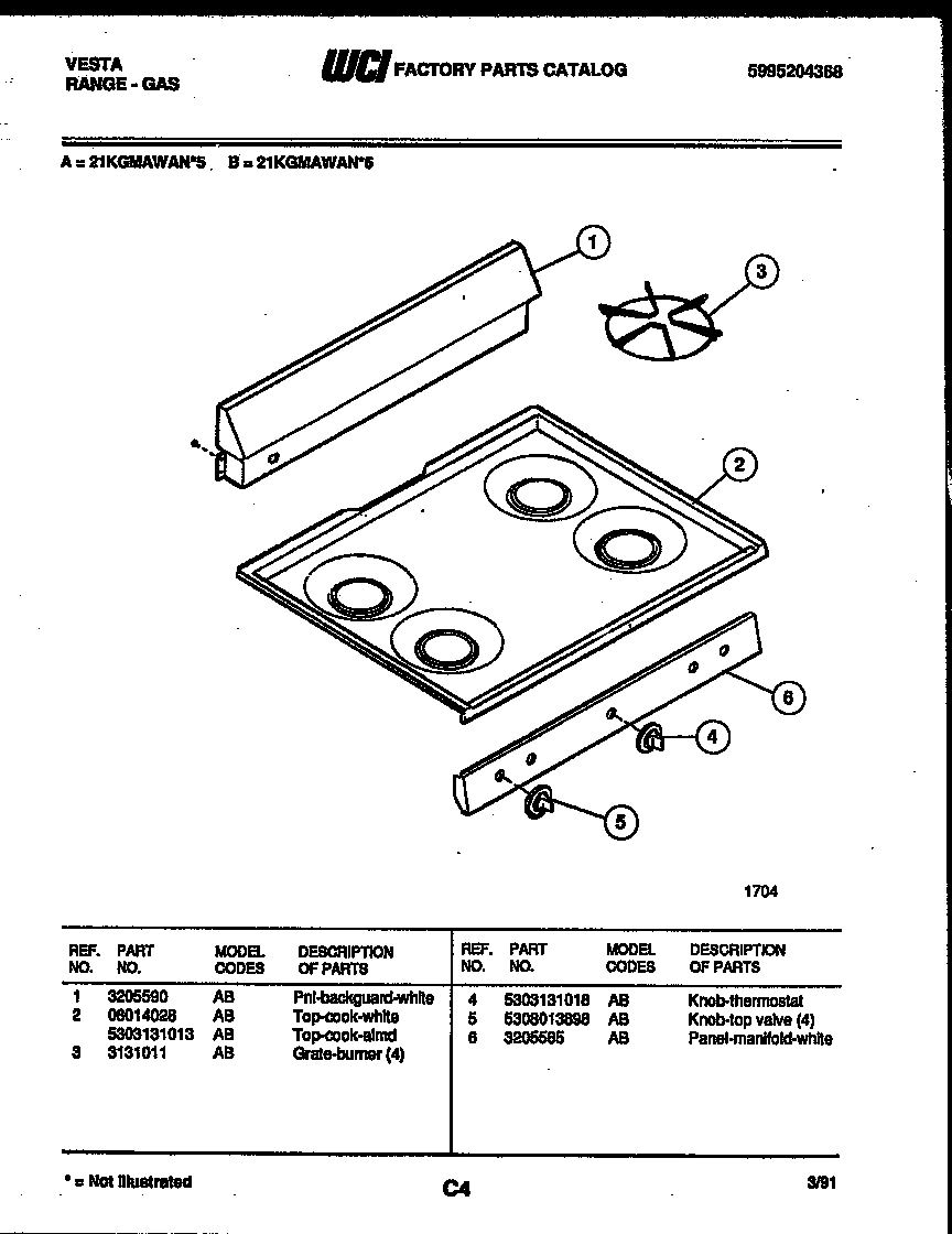 02 - COOKTOP PARTS