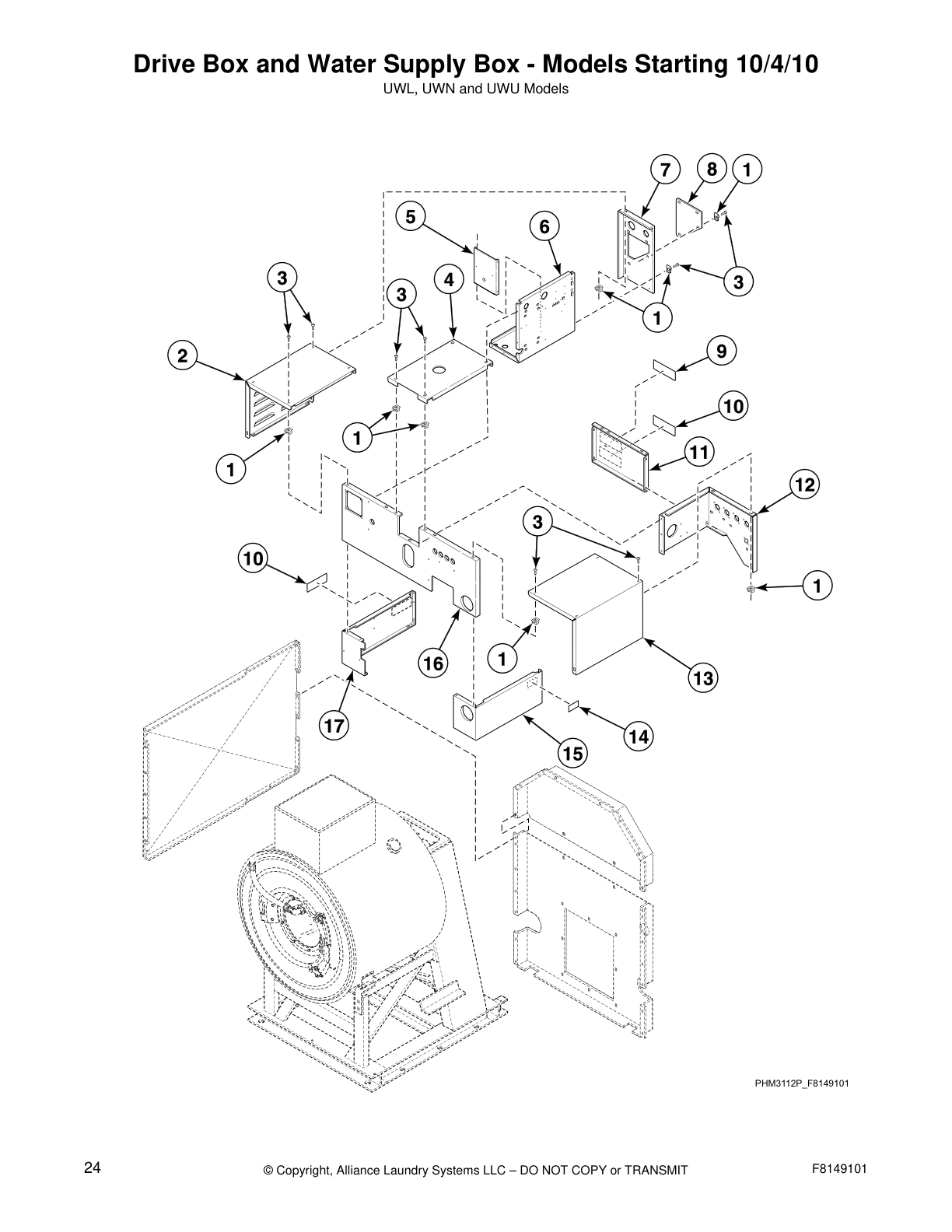 Drive Box and Water Supply Box - Models Starting 10/4/10