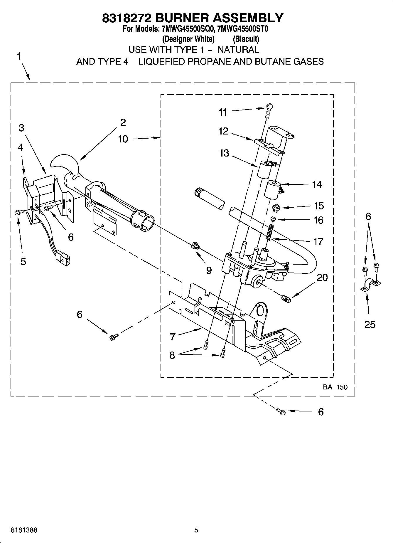 03 - 8318272 BURNER ASSEMBLY