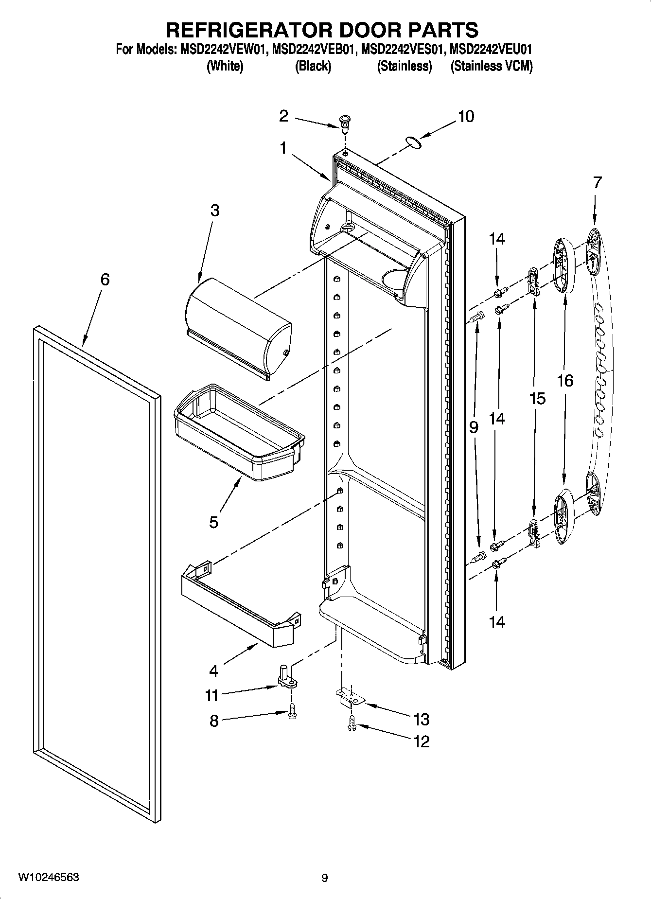 06 - REFRIGERATOR DOOR PARTS