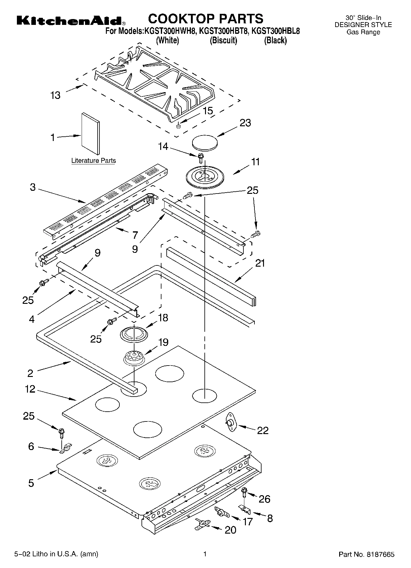 01 - COOKTOP, LITERATURE