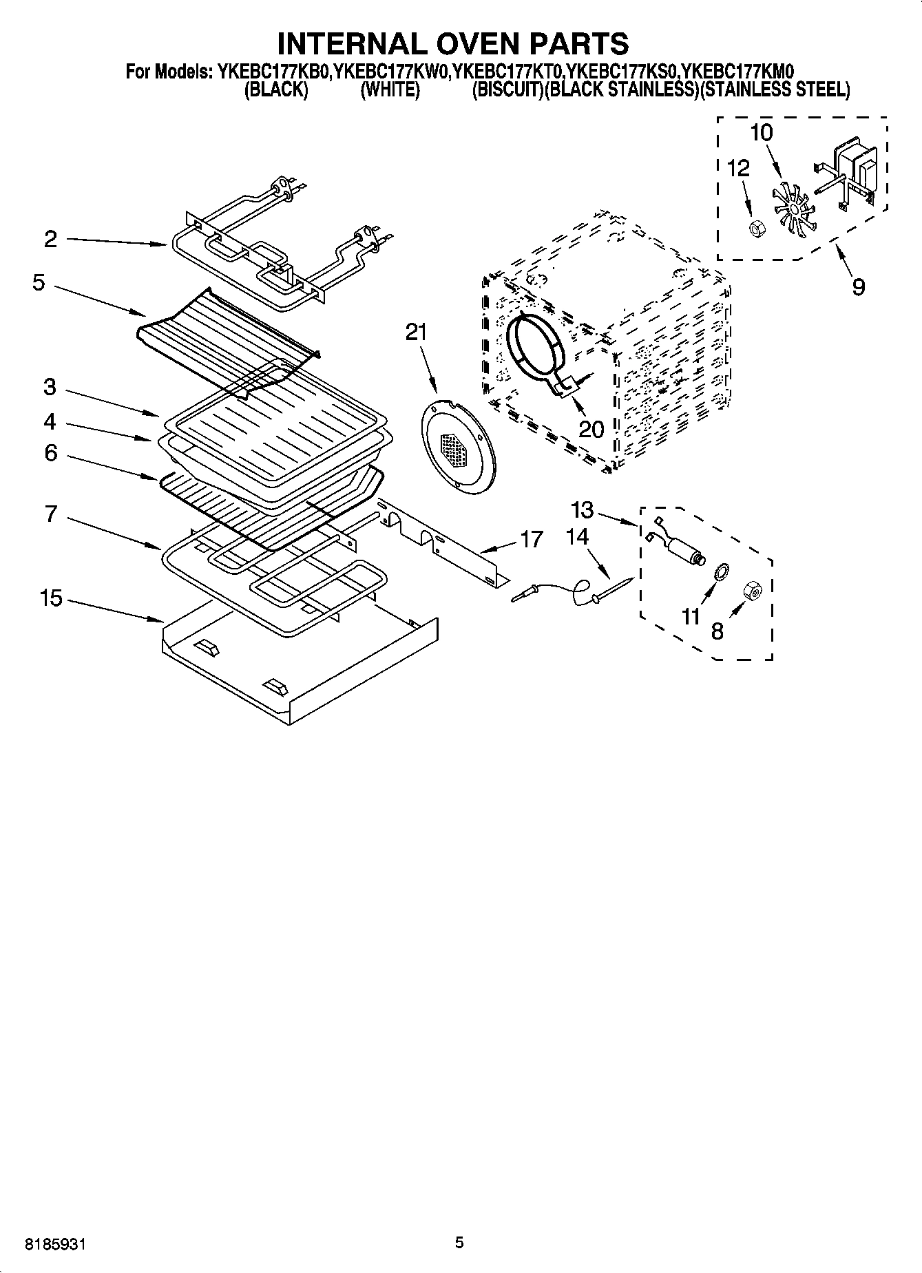 04 - INTERNAL OVEN PARTS