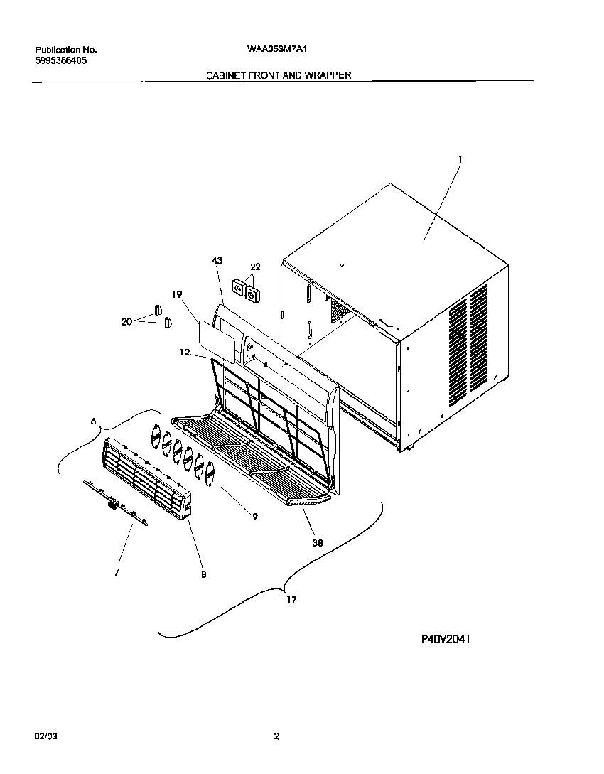 03 - CABINET FRONT AND WRAPPER
