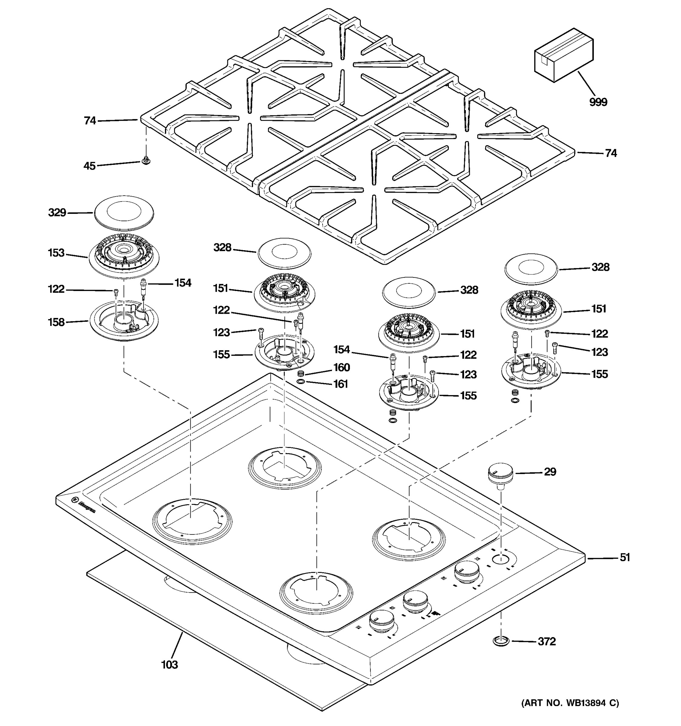 CONTROL PANEL & COOKTOP