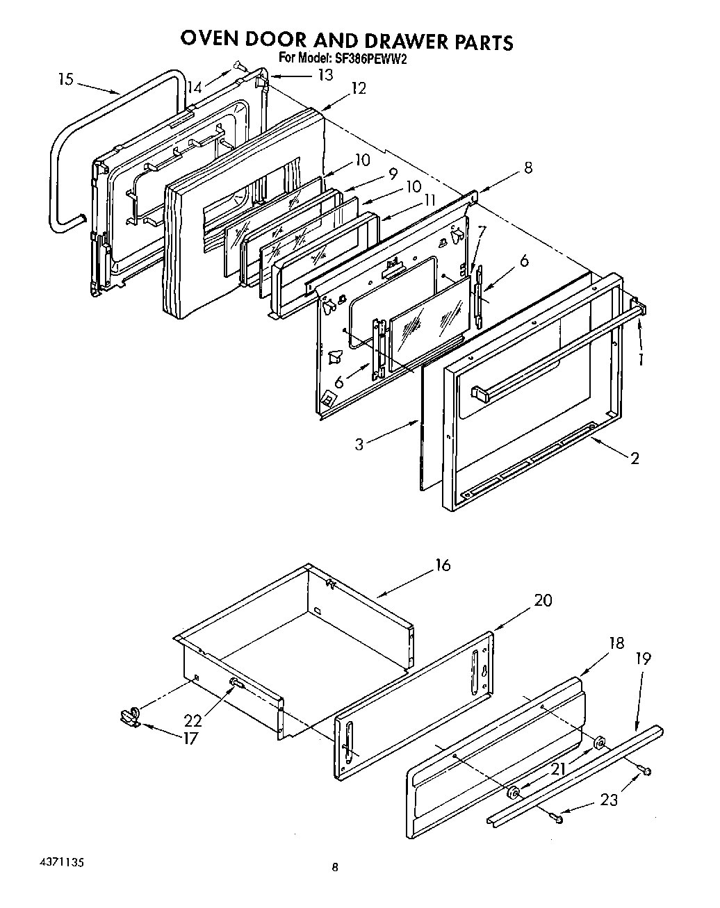 07 - OVEN DOOR AND DRAWER