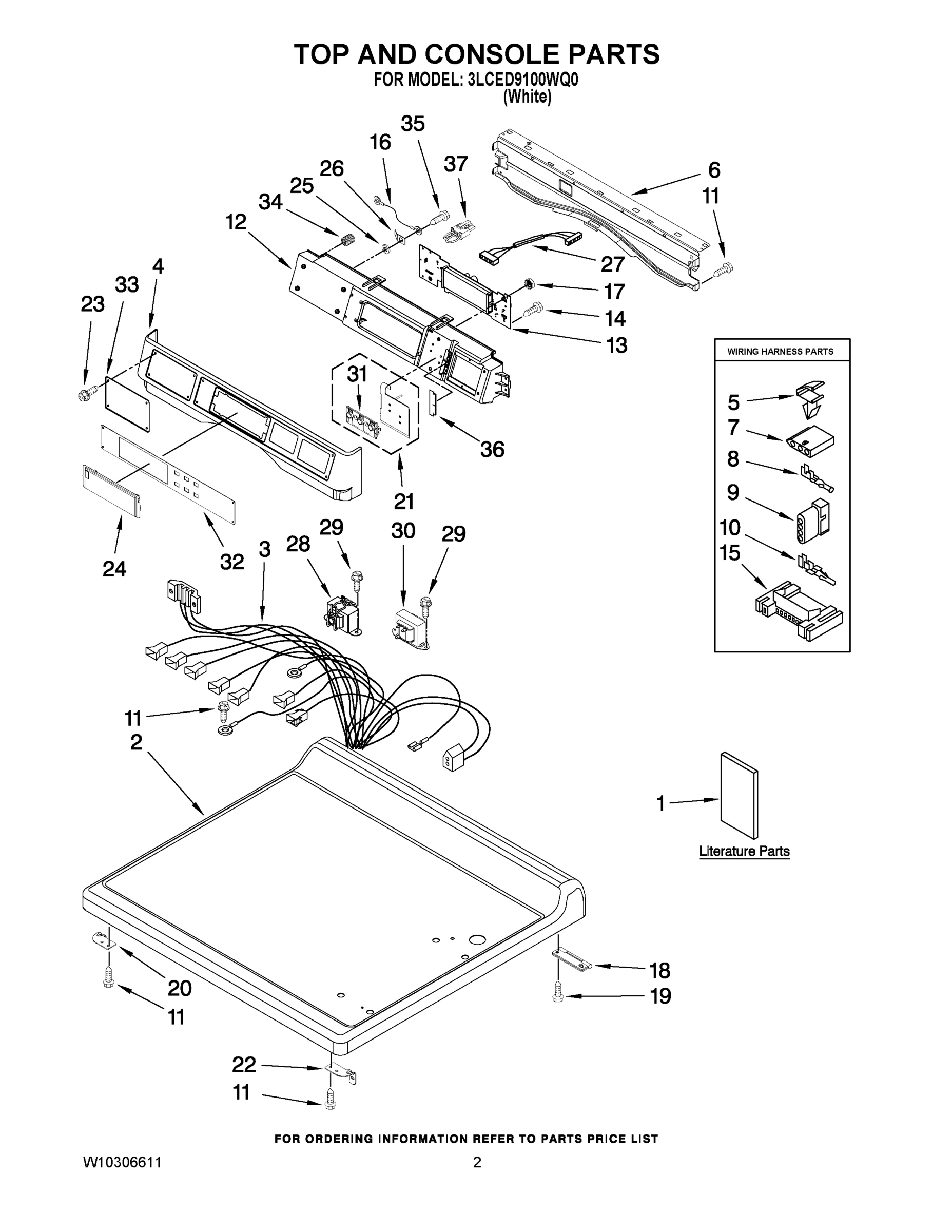 01 - TOP AND CONSOLE PARTS