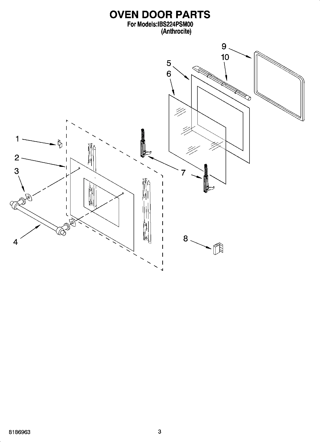 02 - OVEN DOOR PARTS