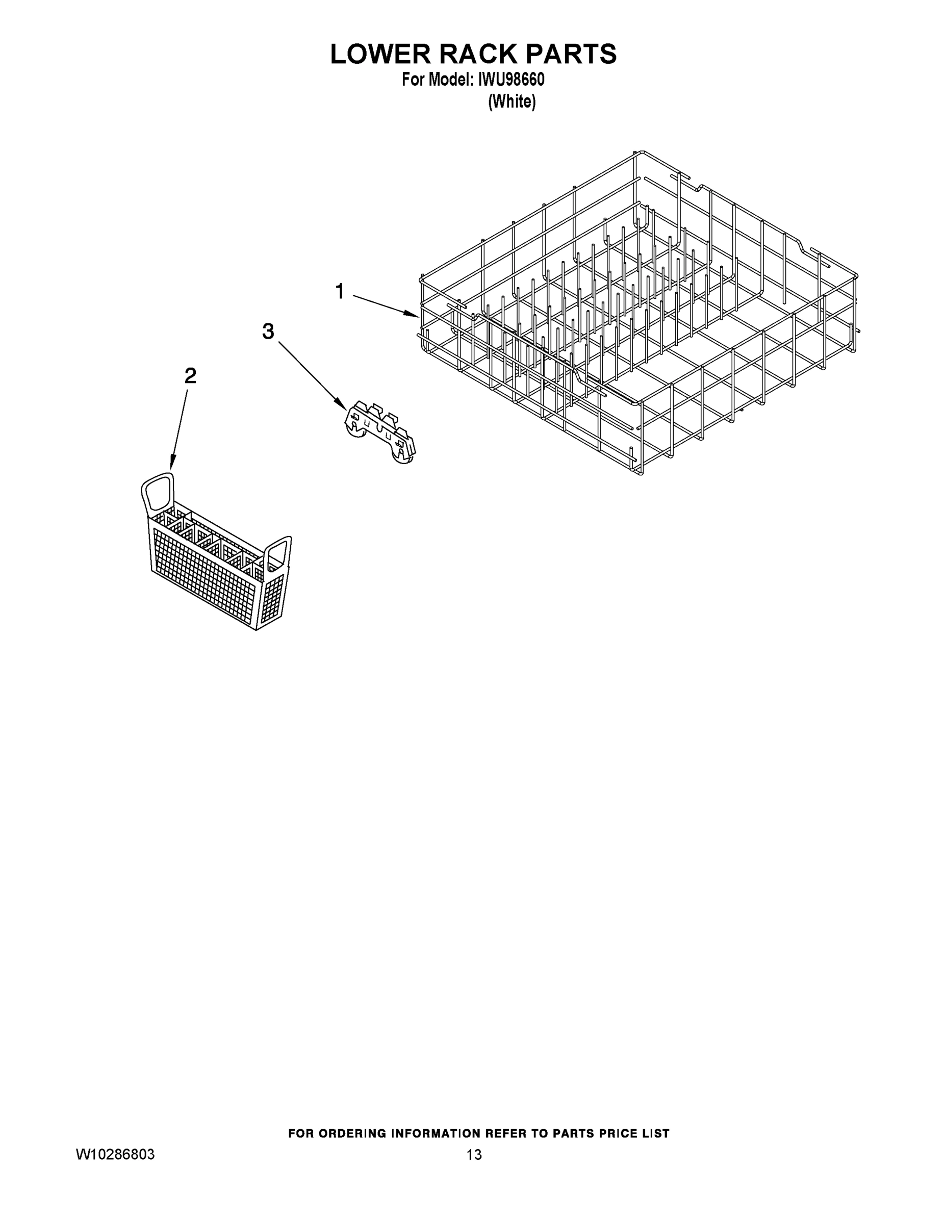 11 - LOWER RACK PARTS