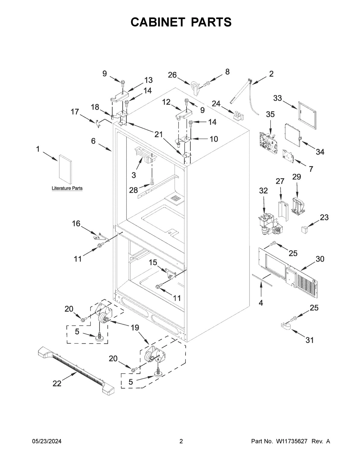 02 - CABINET PARTS