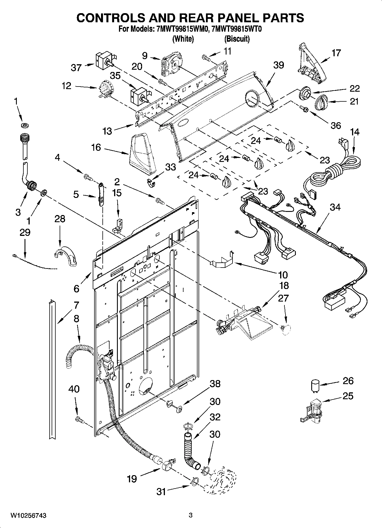 02 - CONTROLS AND REAR PANEL PARTS