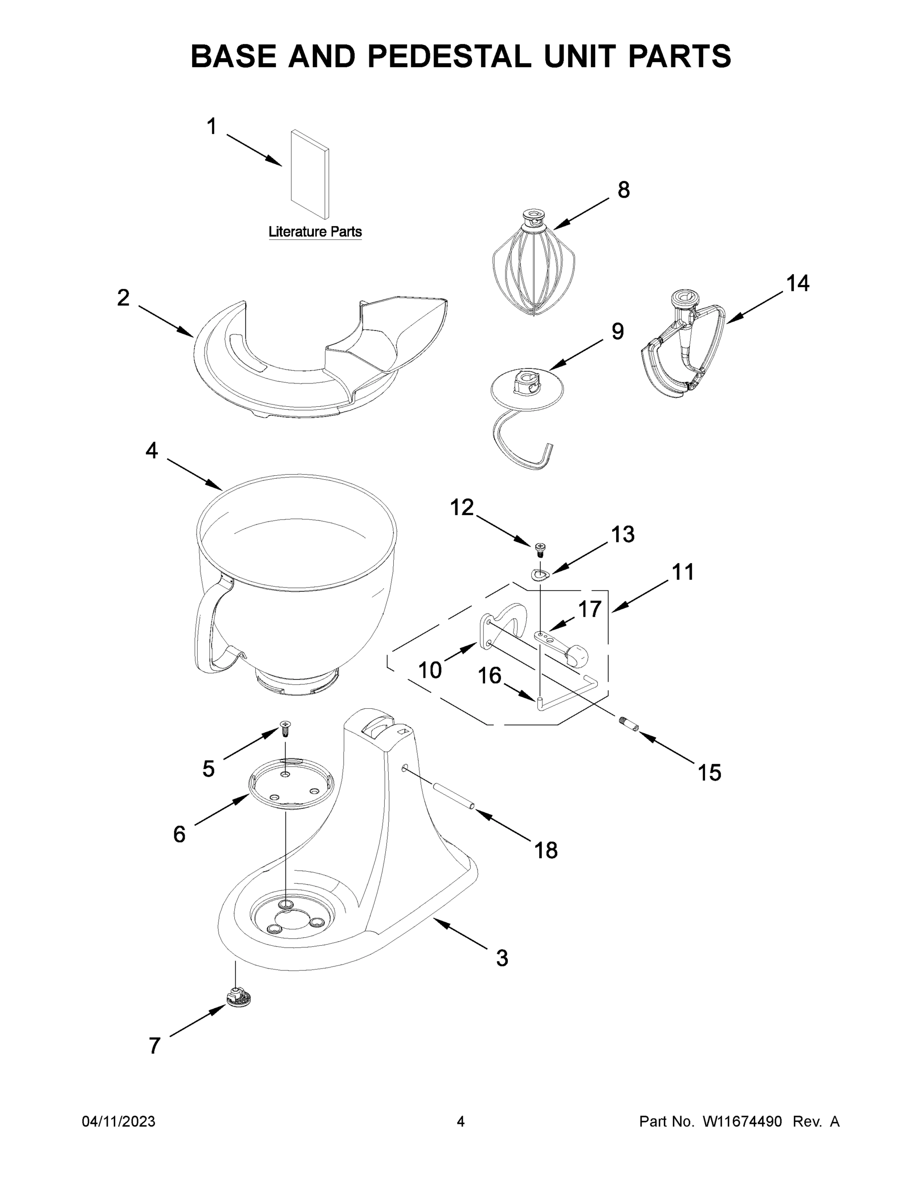03 - BASE AND PEDESTAL UNIT PARTS