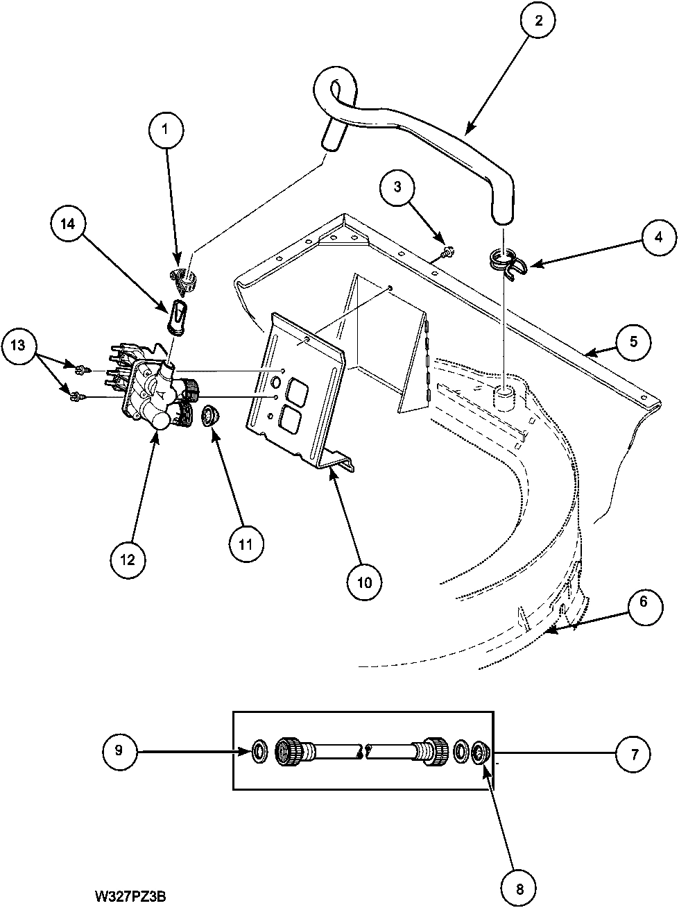 06 - INLET/FILL HOSES AND MIXING VALVE