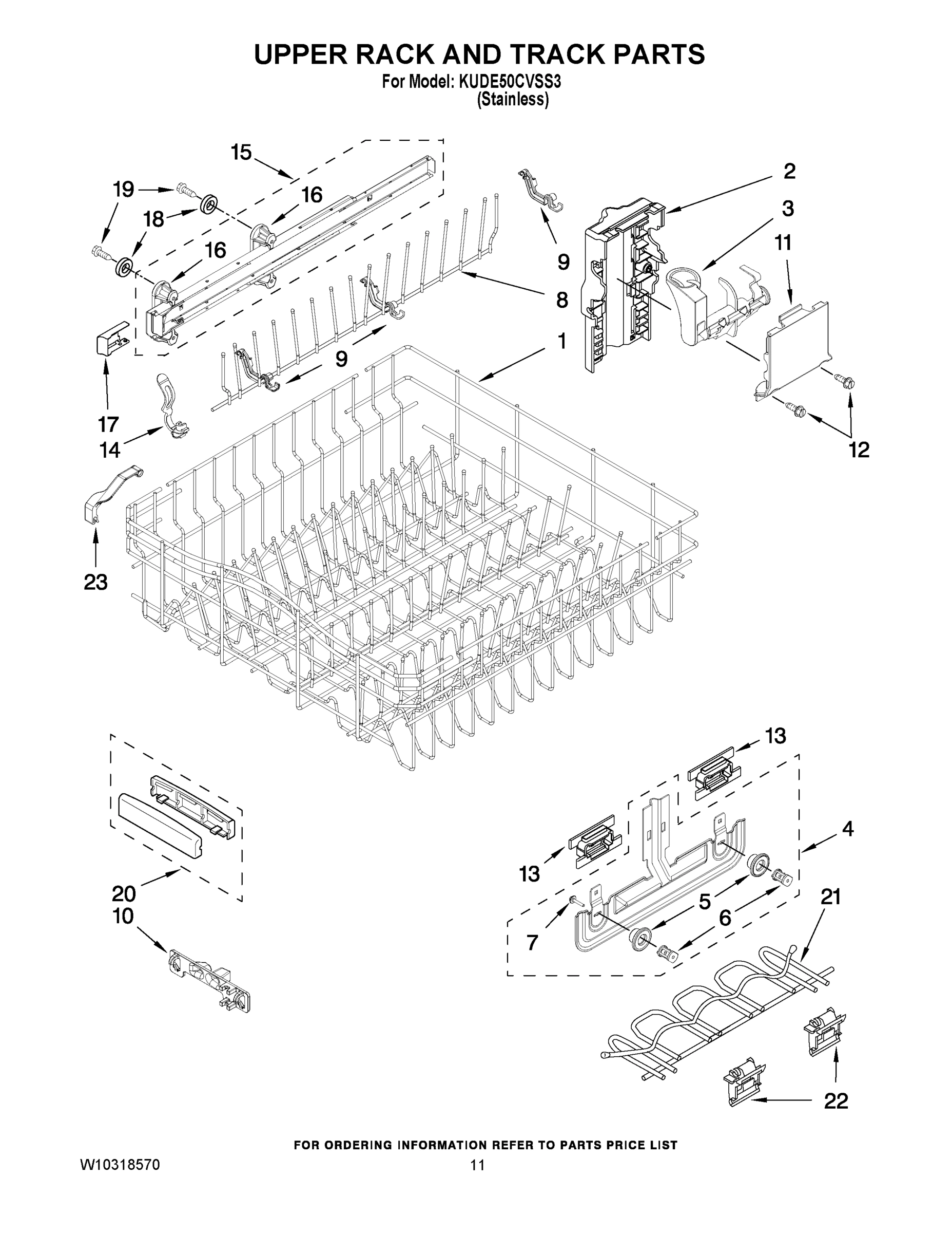 09 - UPPER RACK AND TRACK PARTS
