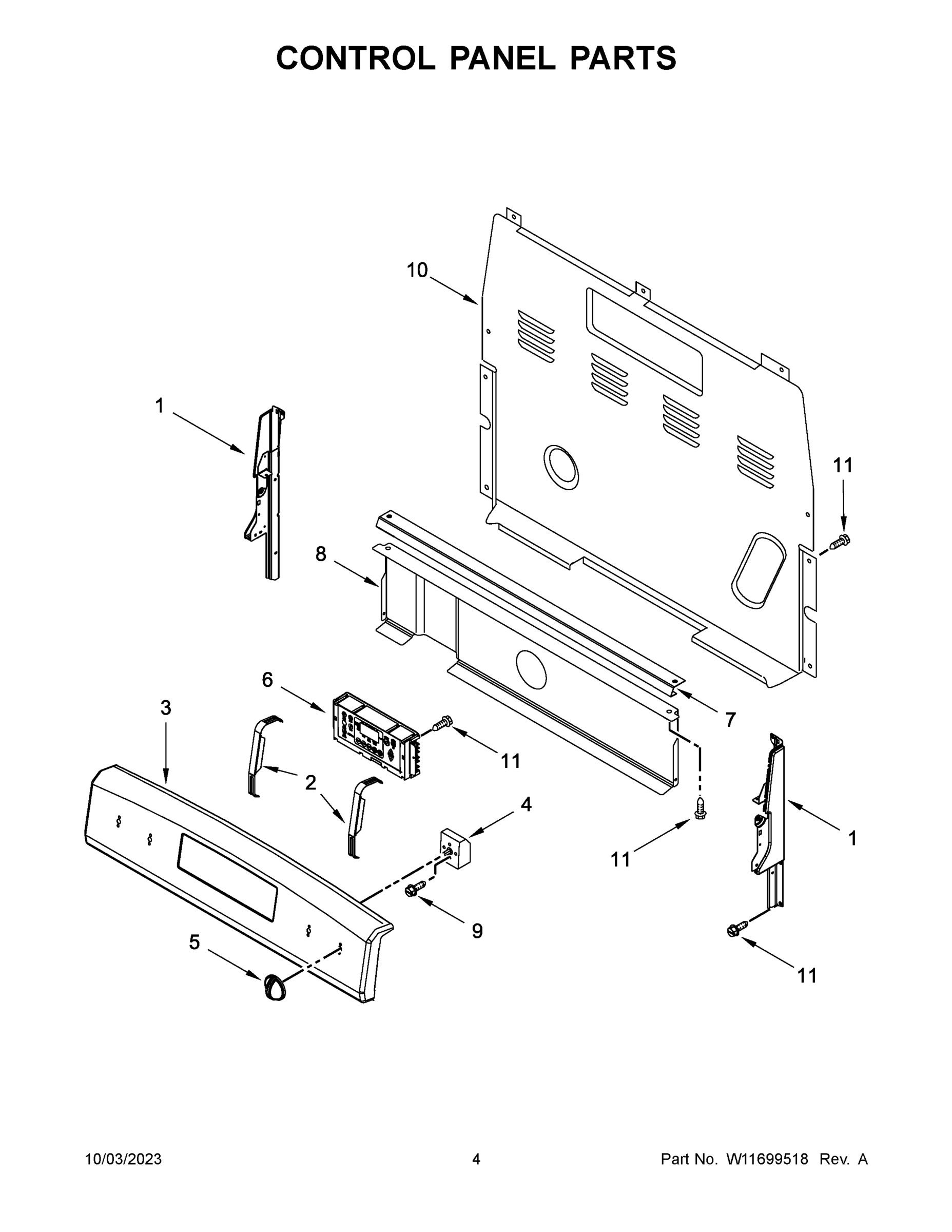 03 - CONTROL PANEL PARTS