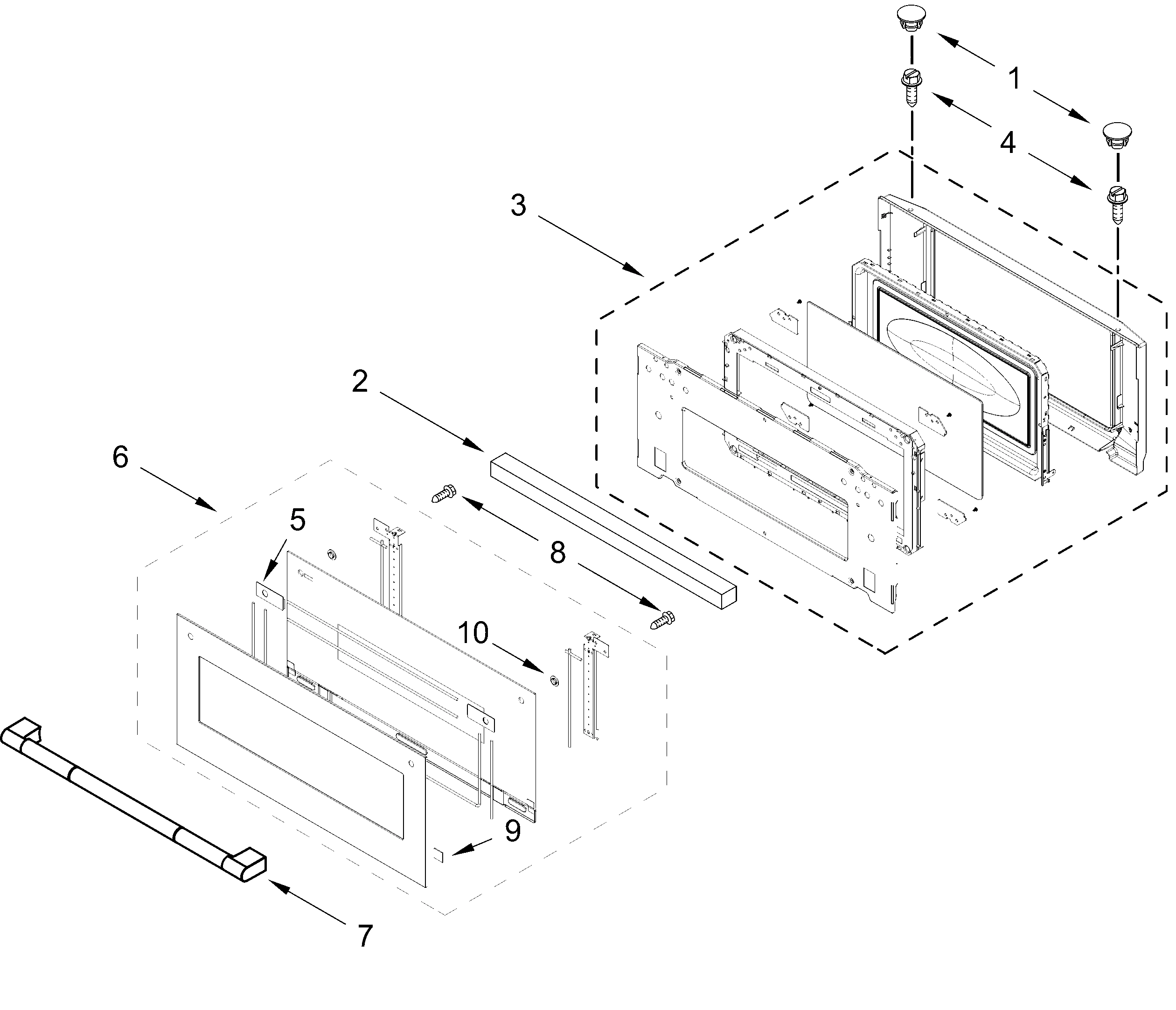 MICROWAVE DOOR PARTS