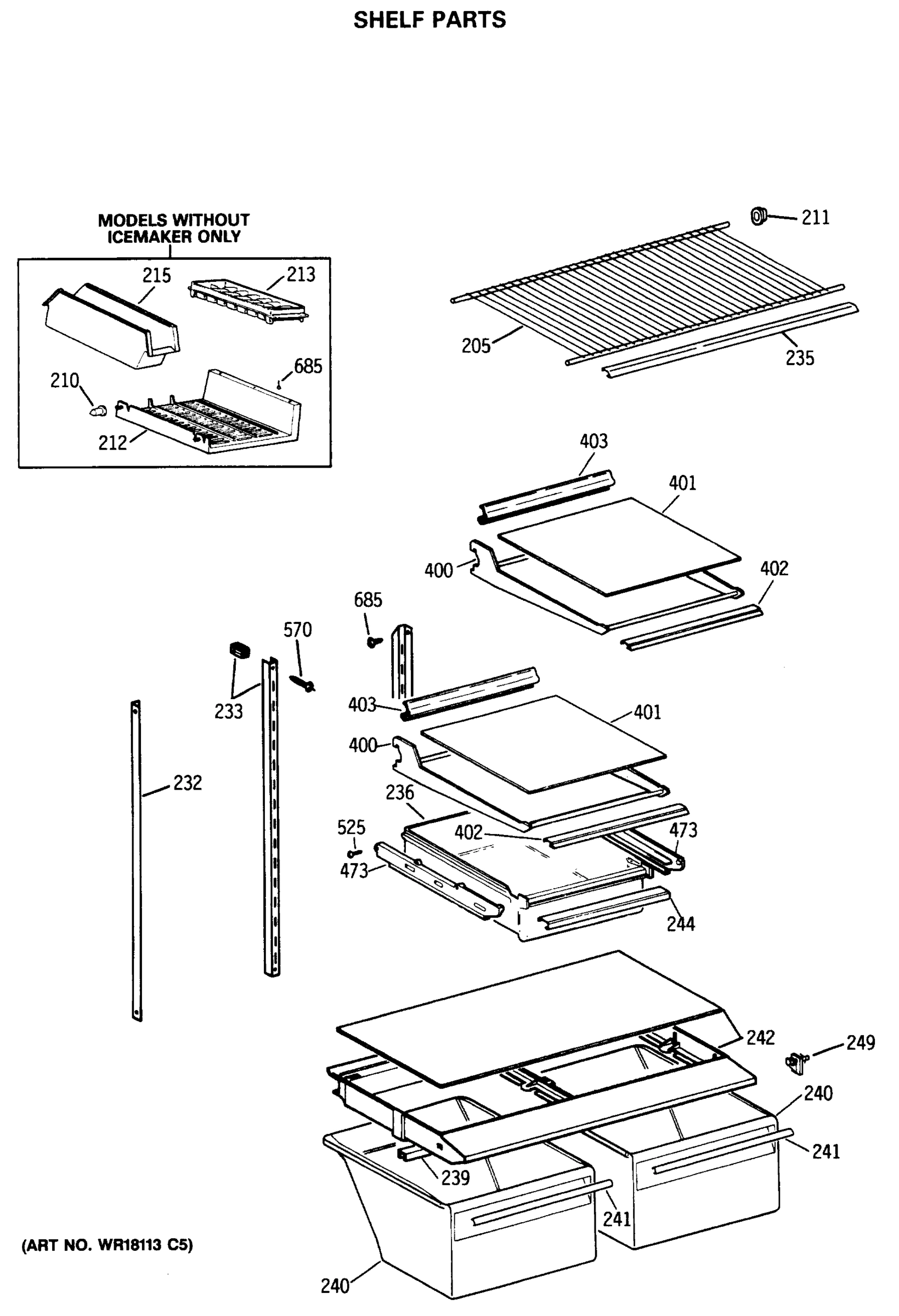 SHELF PARTS