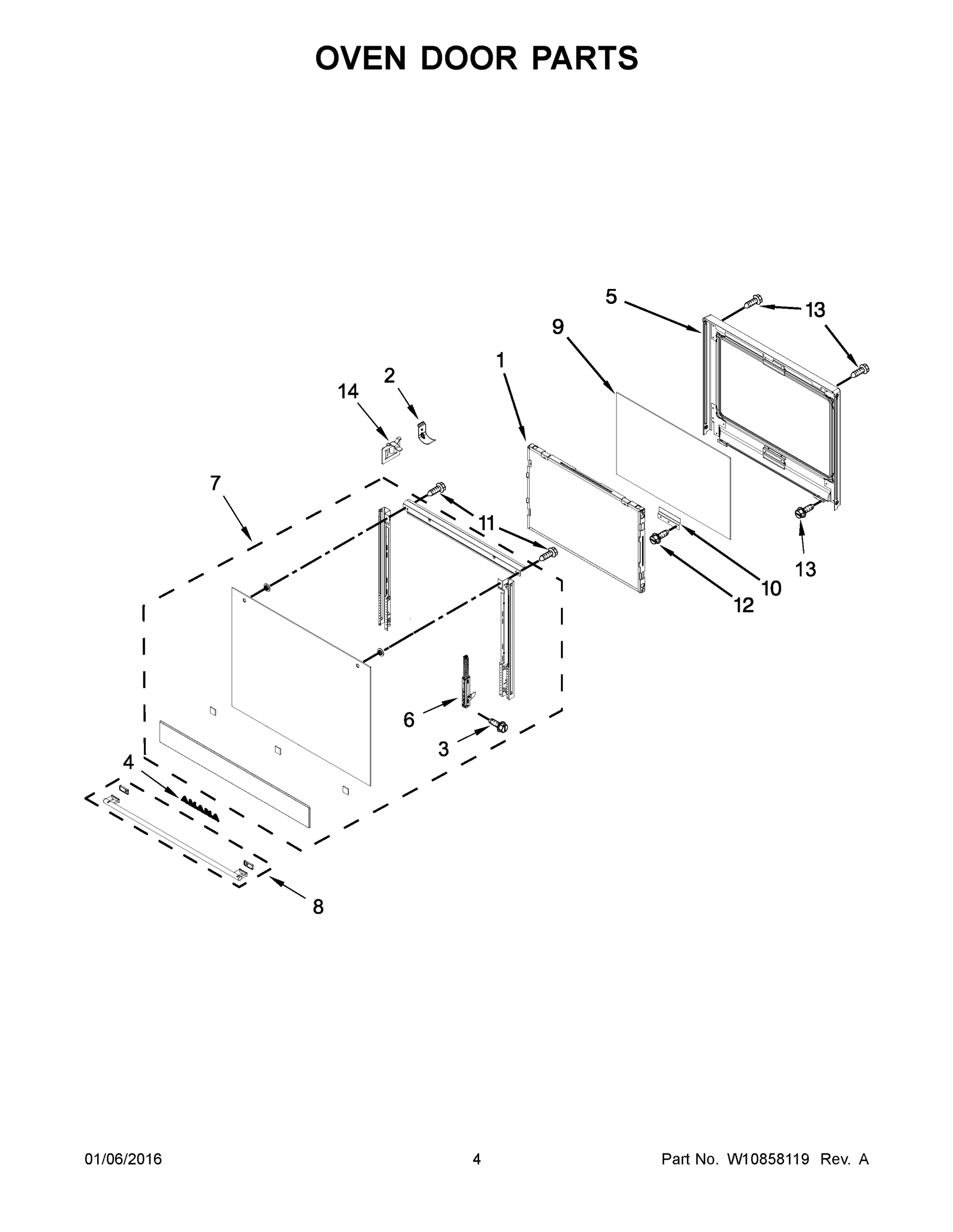 03 - OVEN DOOR PARTS