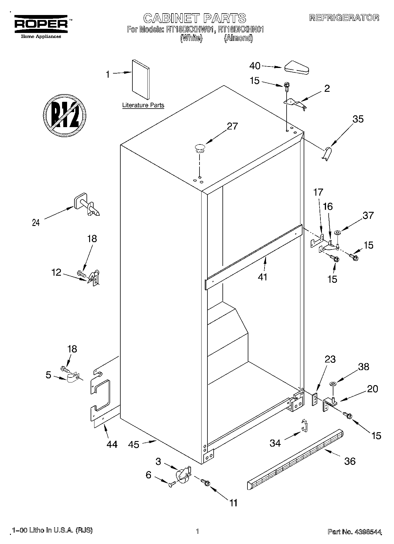 01 - CABINET, LITERATURE