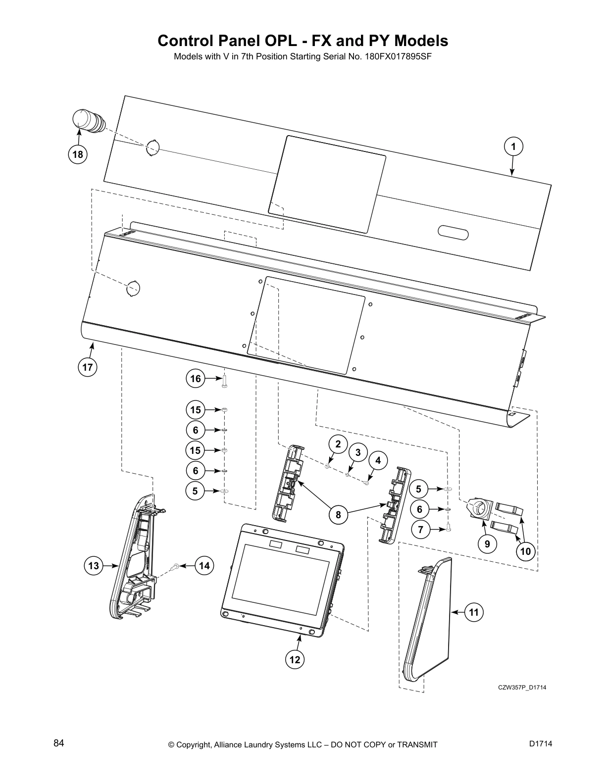 Control Panel OPL - FX and PY Models
