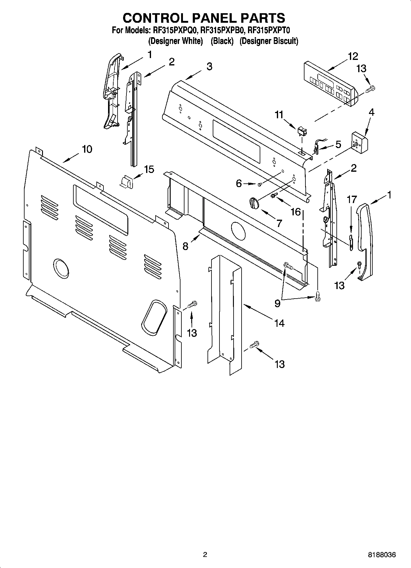 02 - CONTROL PANEL PARTS