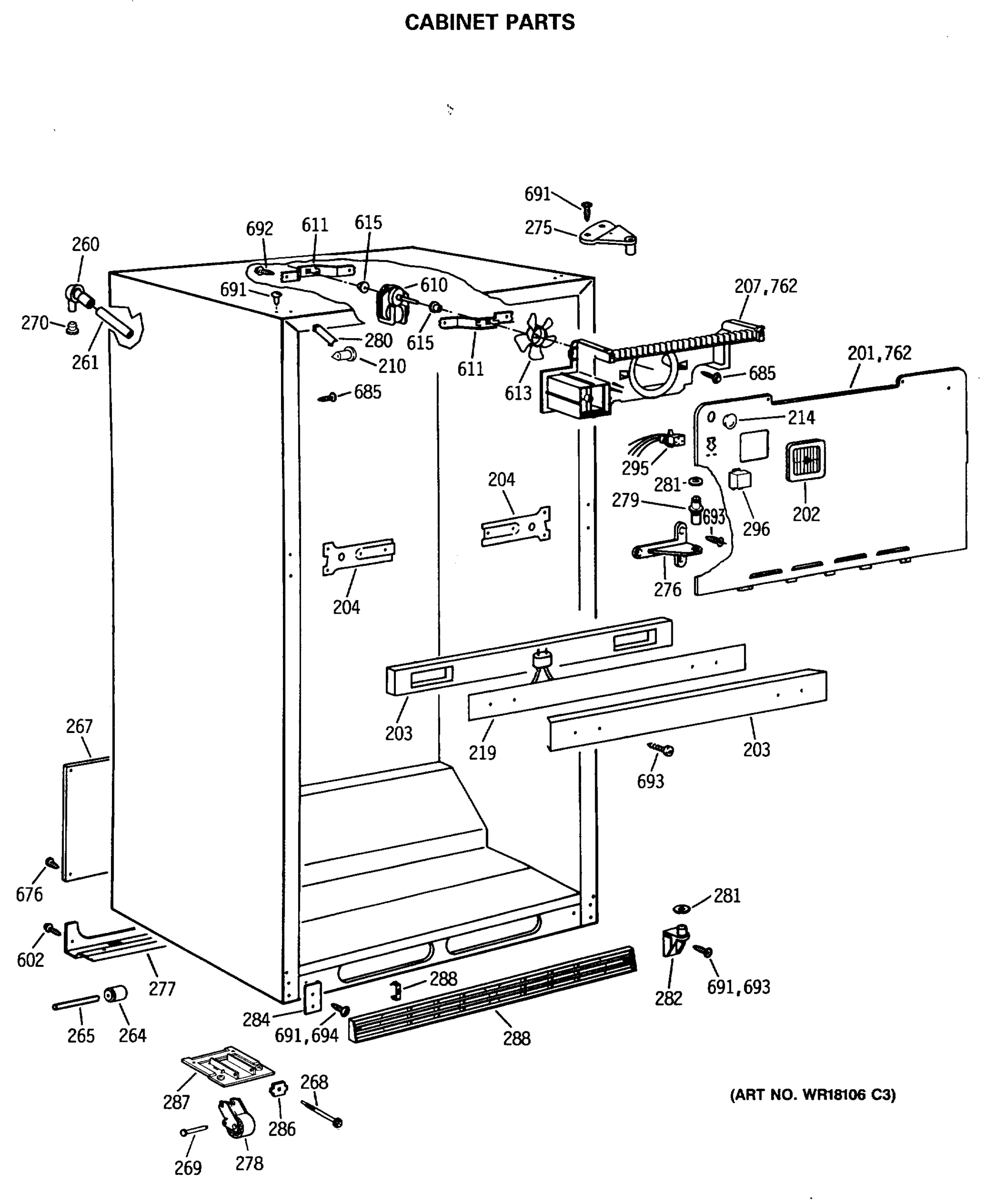 CABINET PARTS
