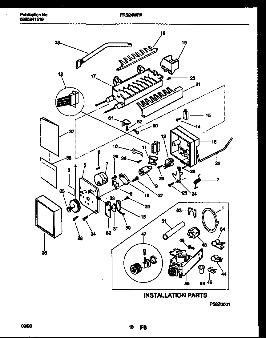 10 - ICE MAKER AND INSTALLATION PARTS