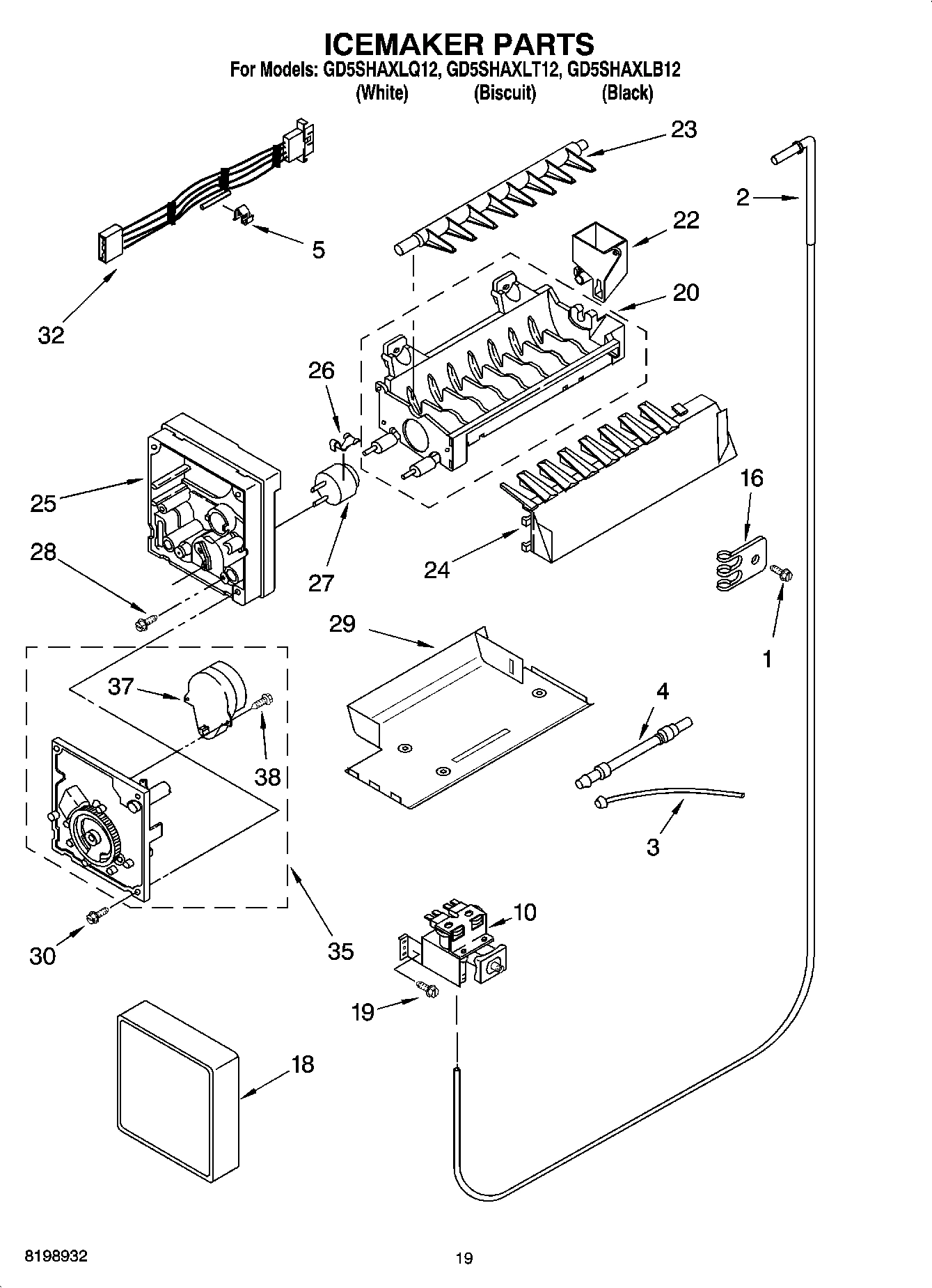 12 - ICEMAKER PARTS