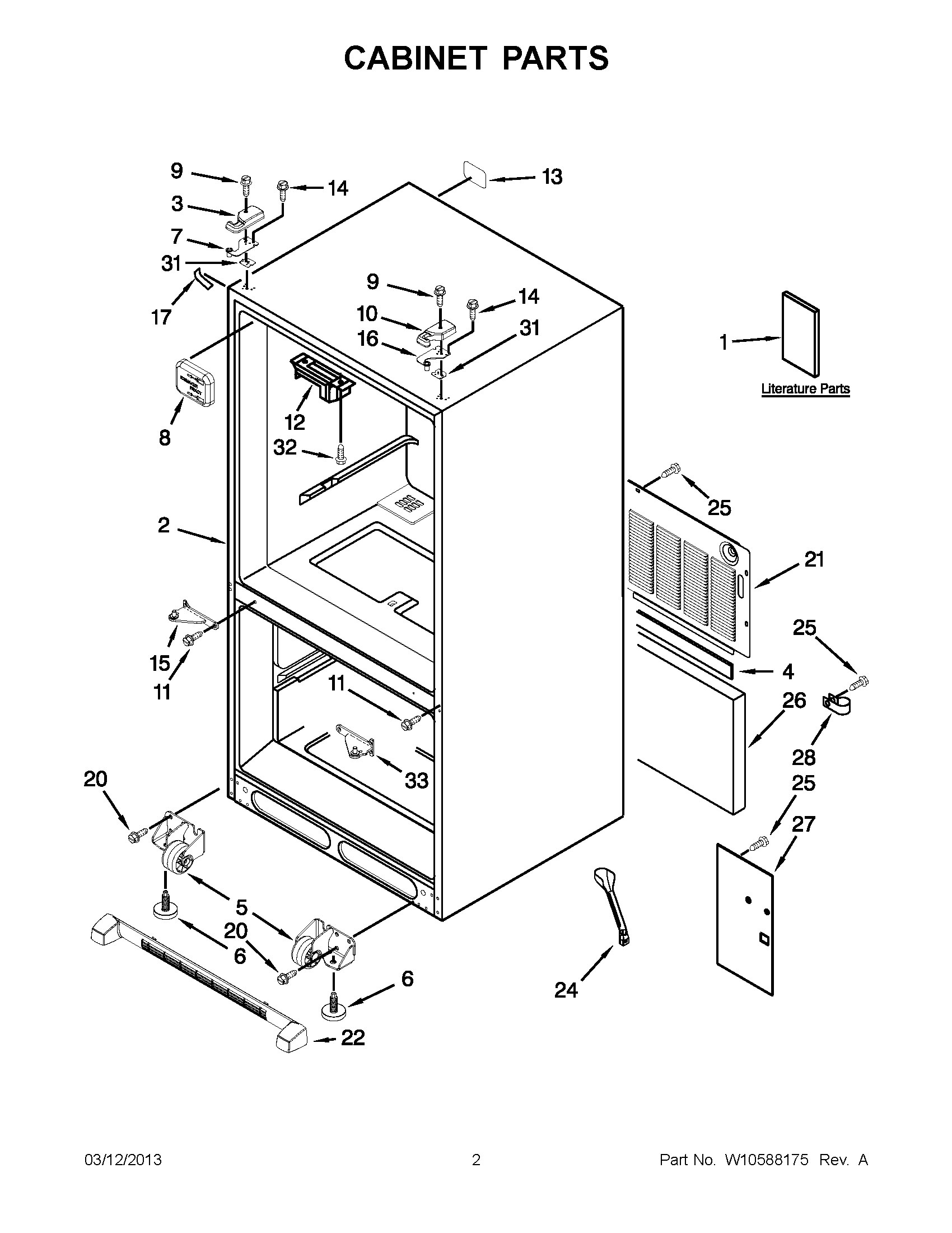 01 - CABINET PARTS