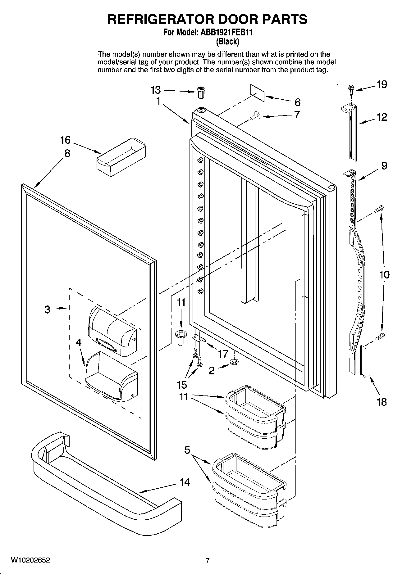 04 - REFRIGERATOR DOOR PARTS