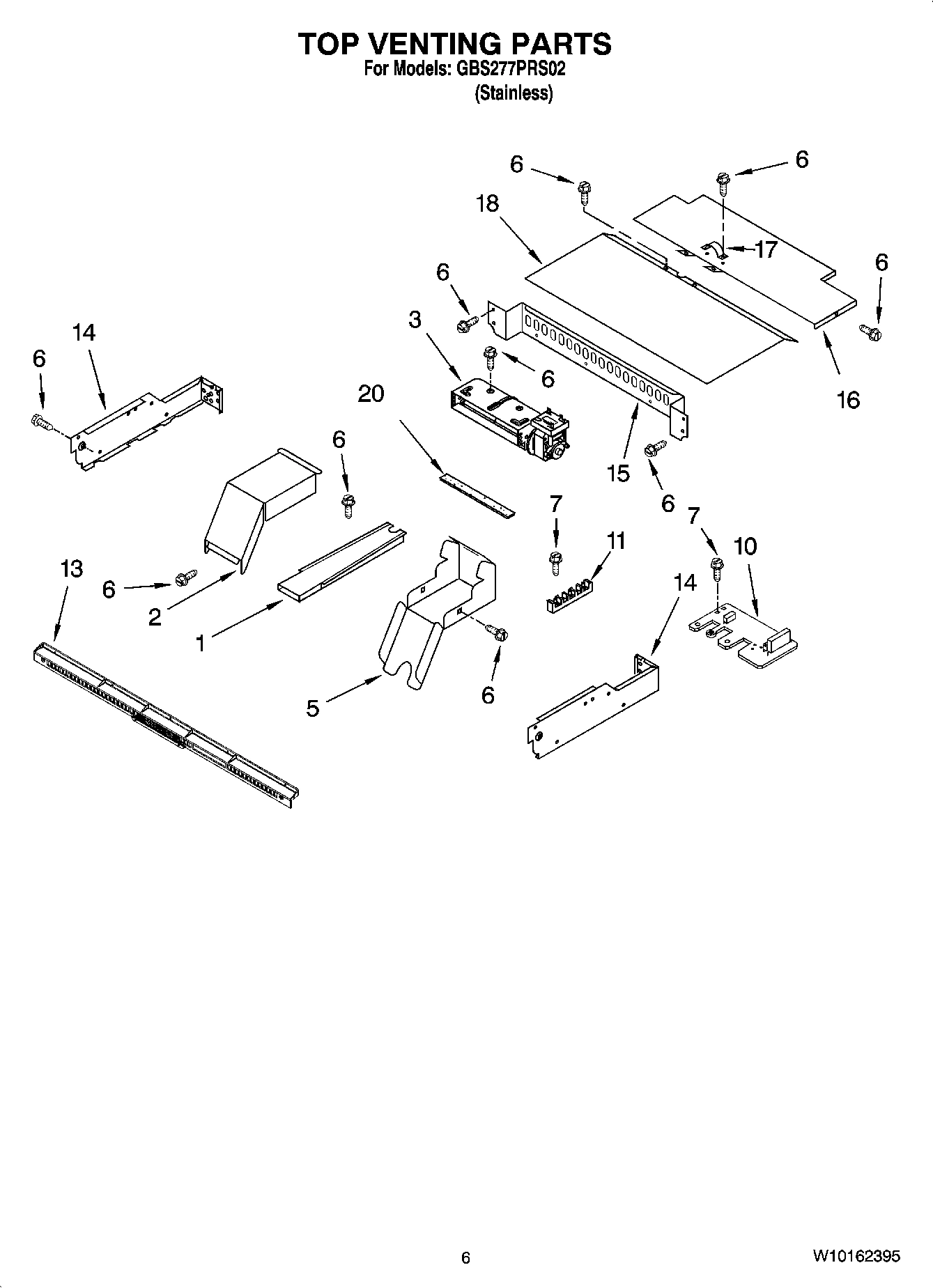 05 - TOP VENTING PARTS, OPTIONAL PARTS