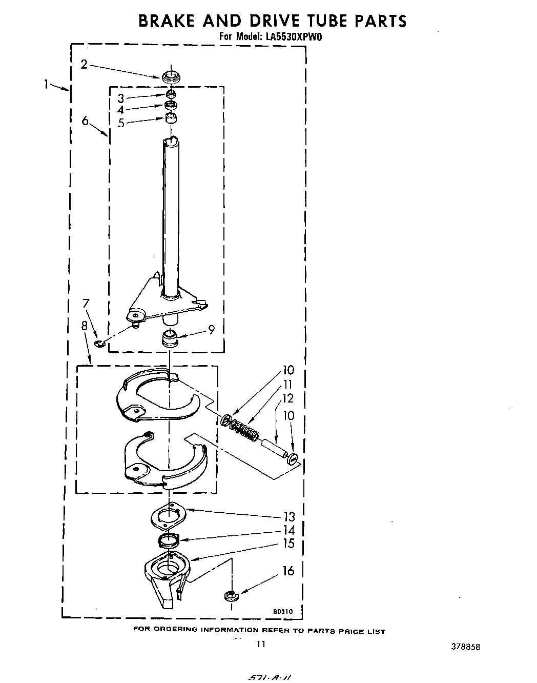 09 - BRAKE AND DRIVE TUBE