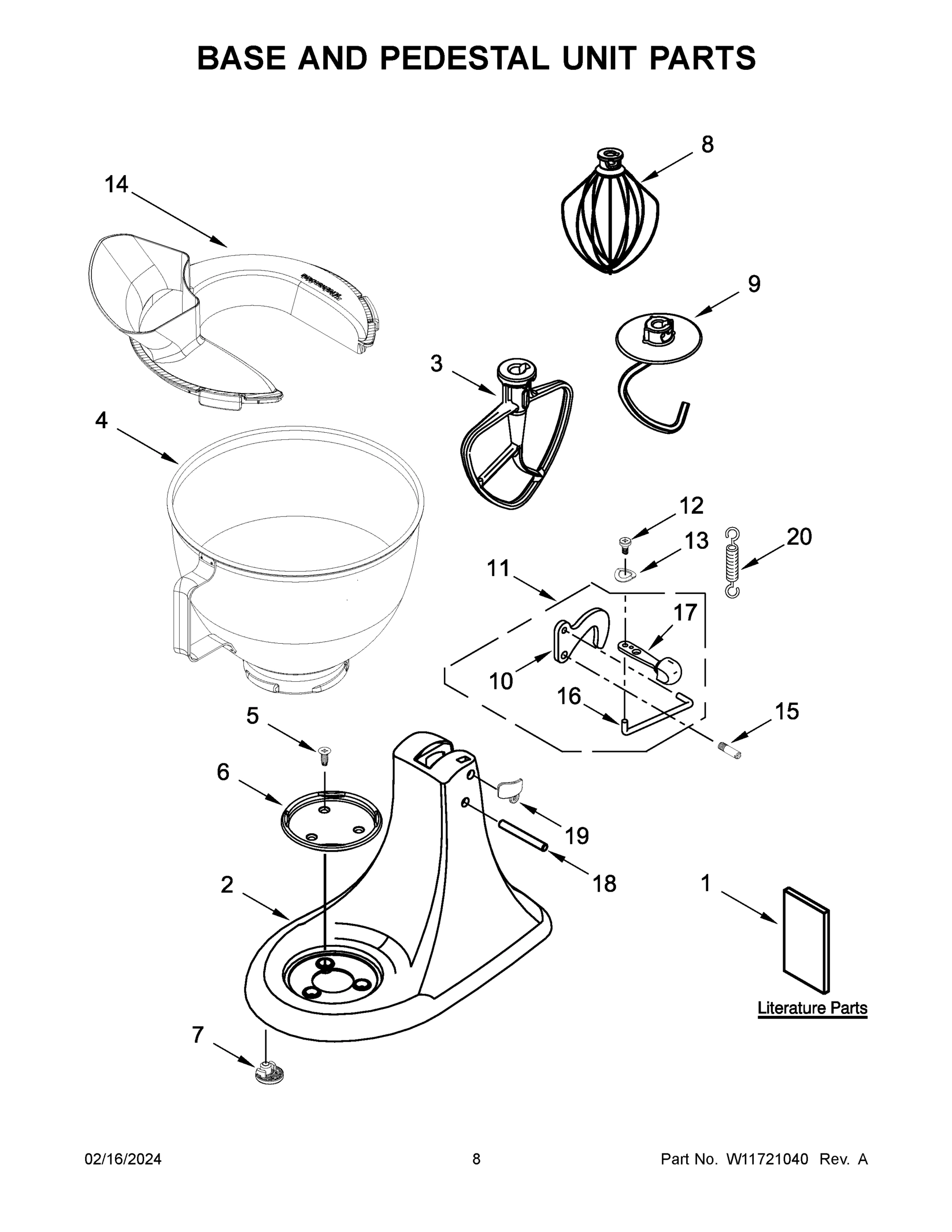 05 - BASE AND PEDESTAL UNIT PARTS