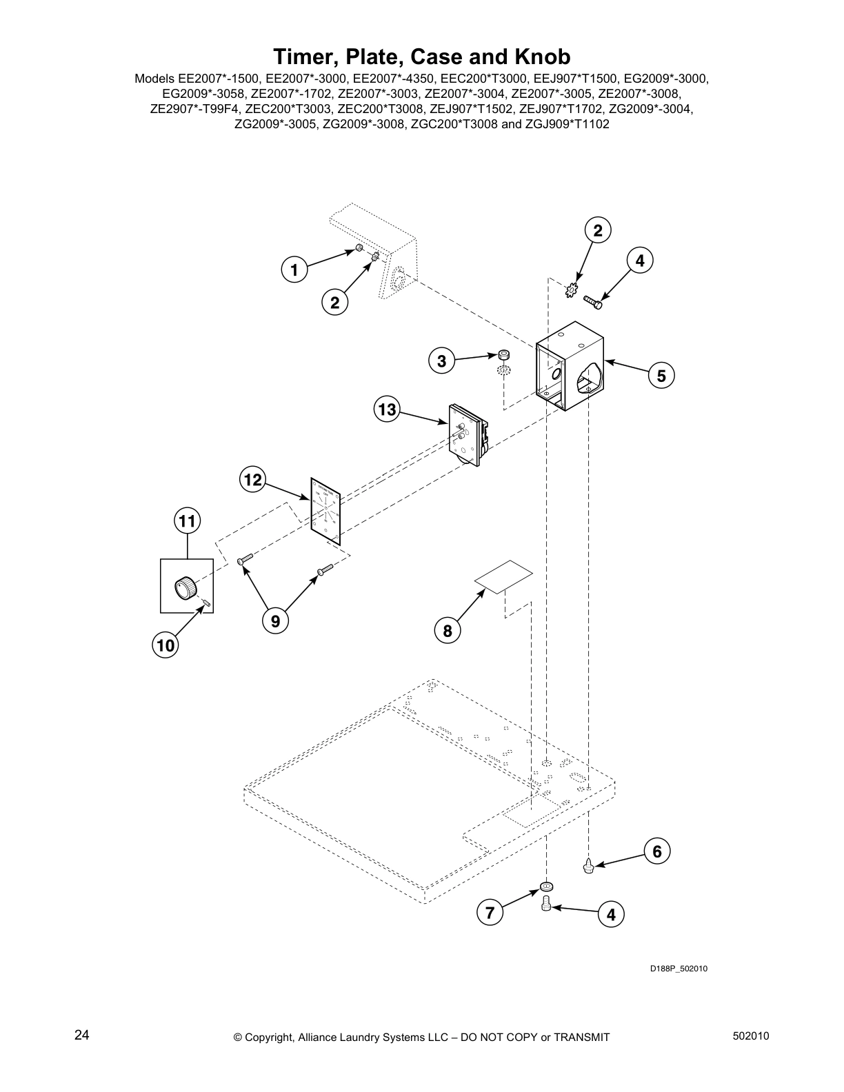 Timer, Plate, Case and Knob