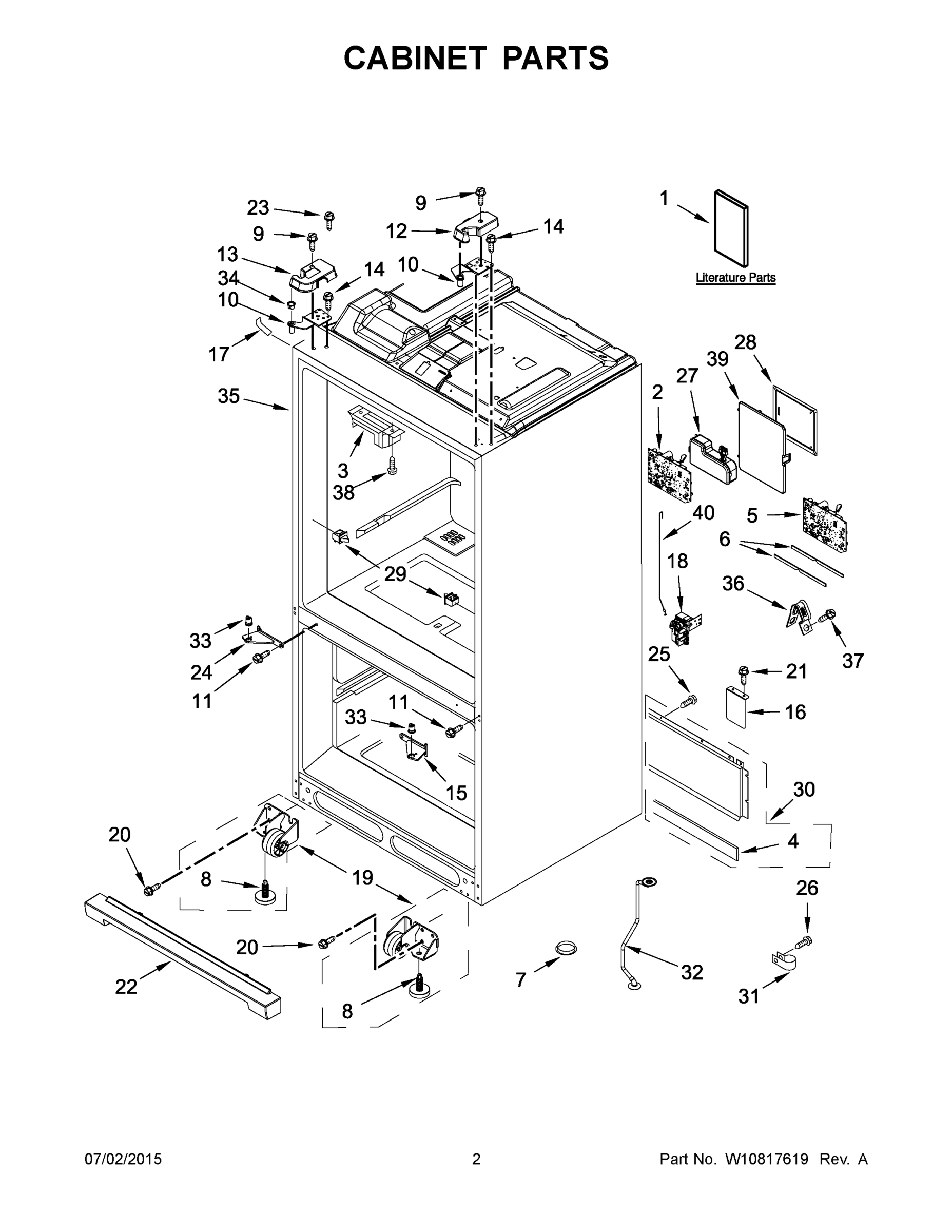 02 - CABINET PARTS