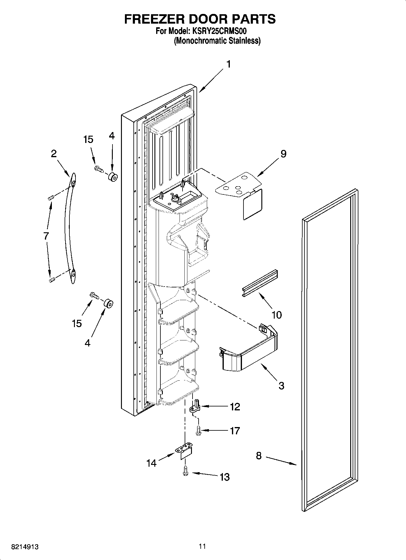 07 - FREEZER DOOR PARTS