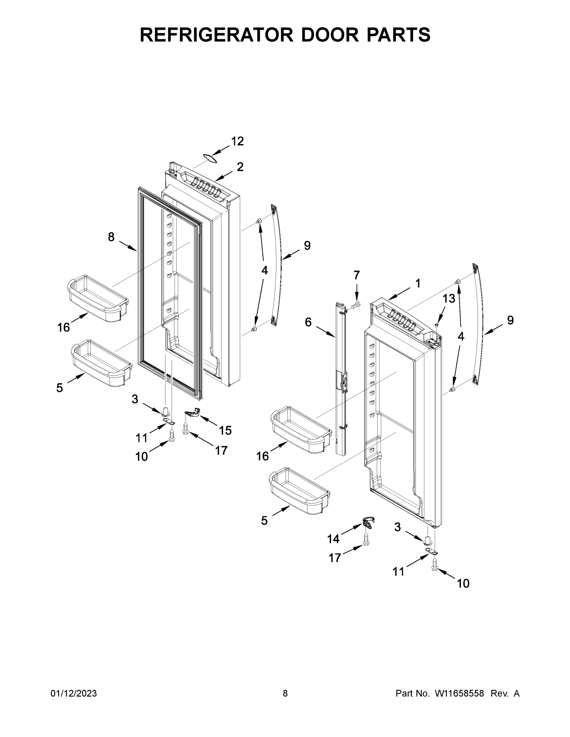 05 - REFRIGERATOR DOOR PARTS