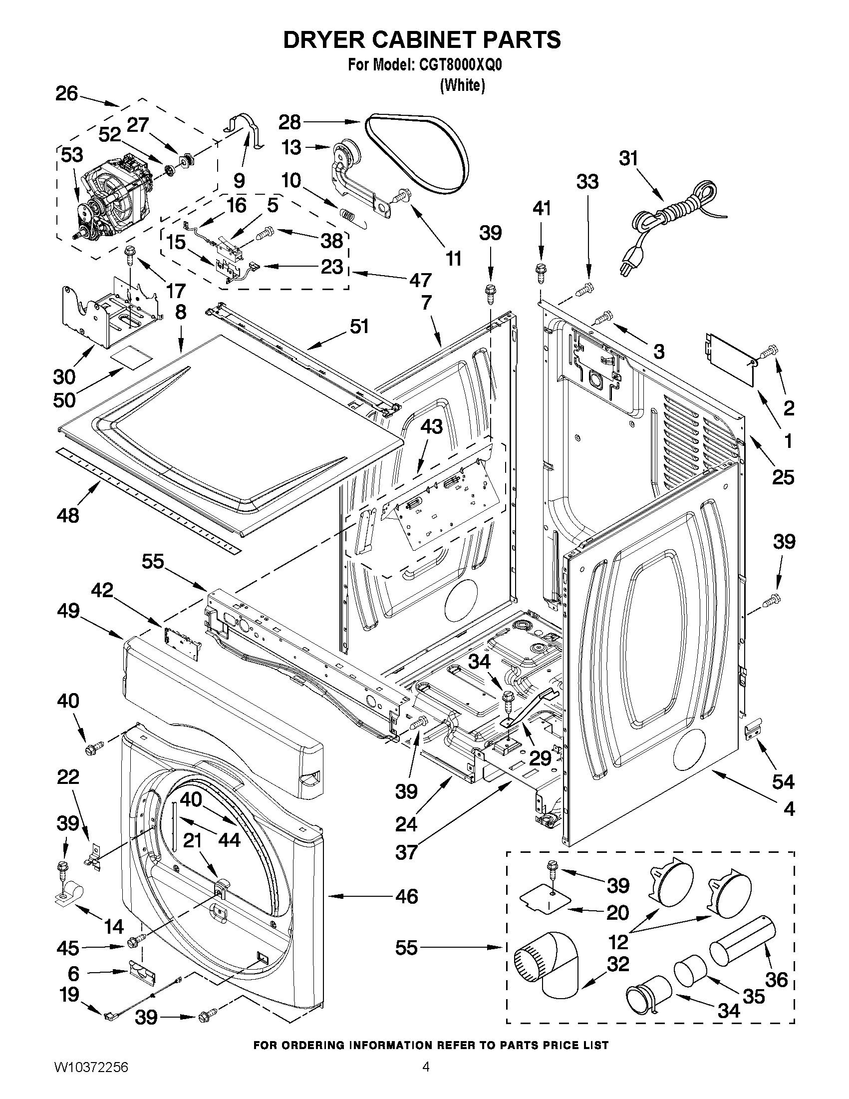 02 - DRYER CABINET PARTS