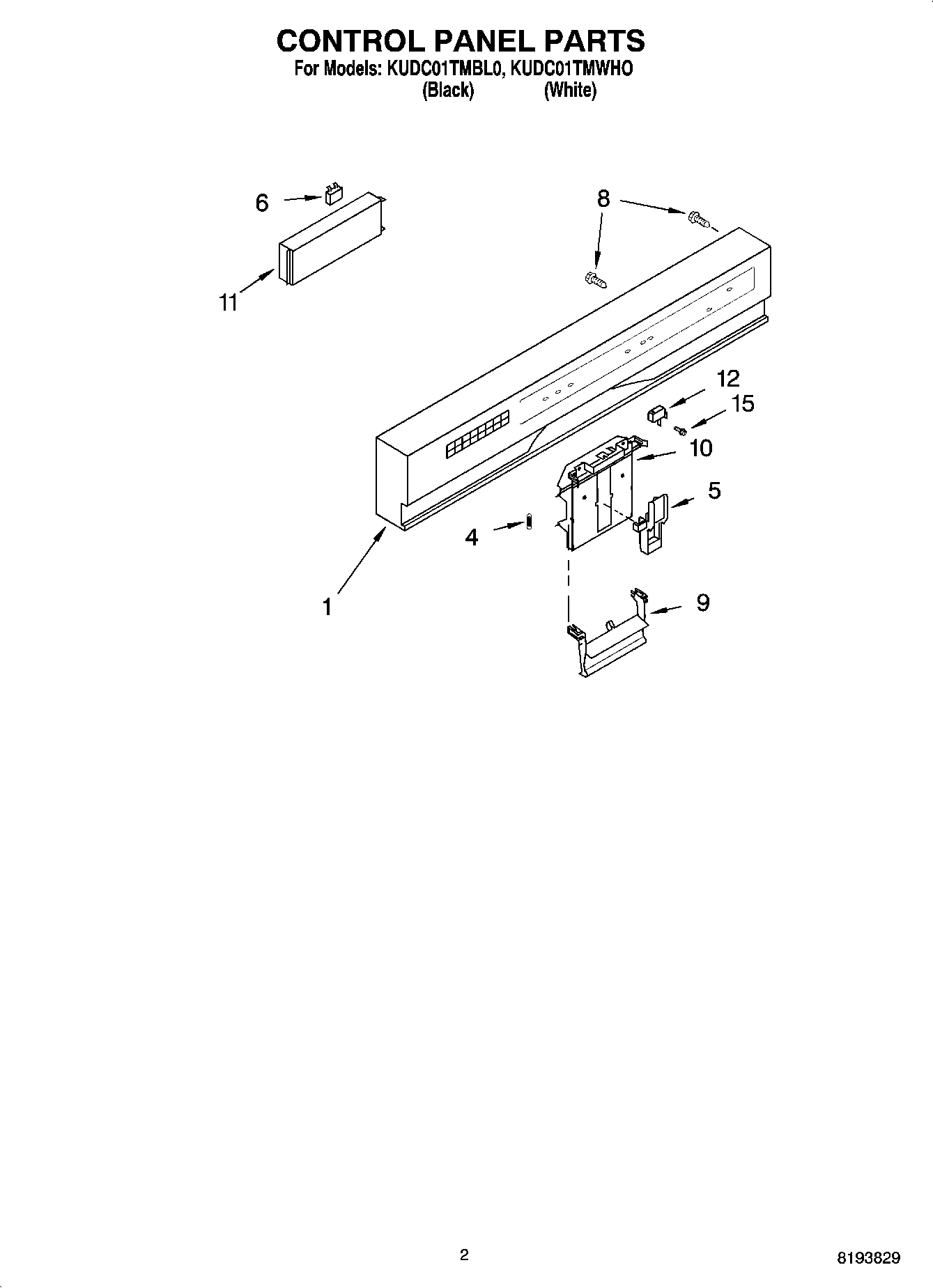 02 - CONTROL PANEL PARTS