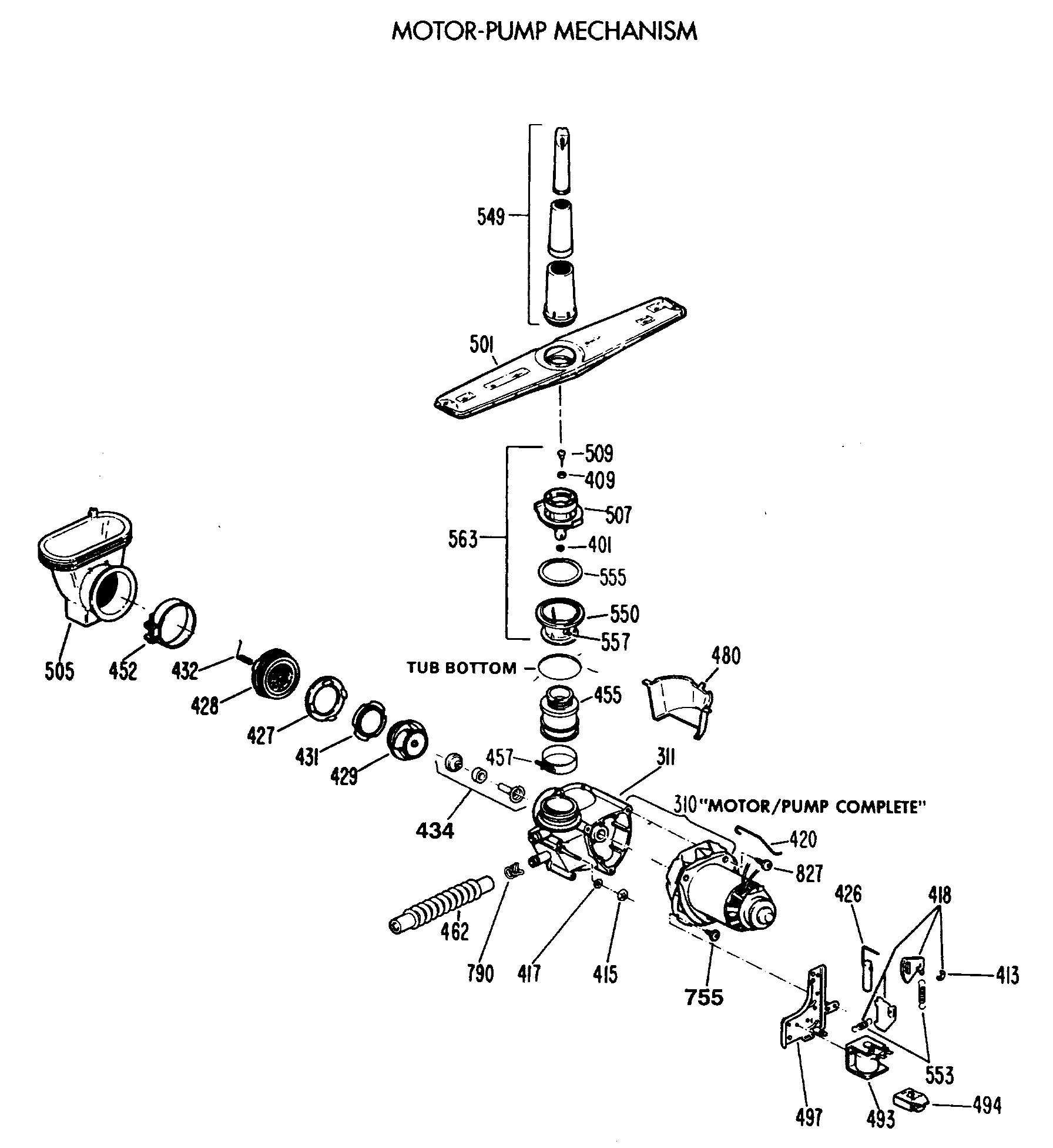MOTOR-PUMP MECHANISM