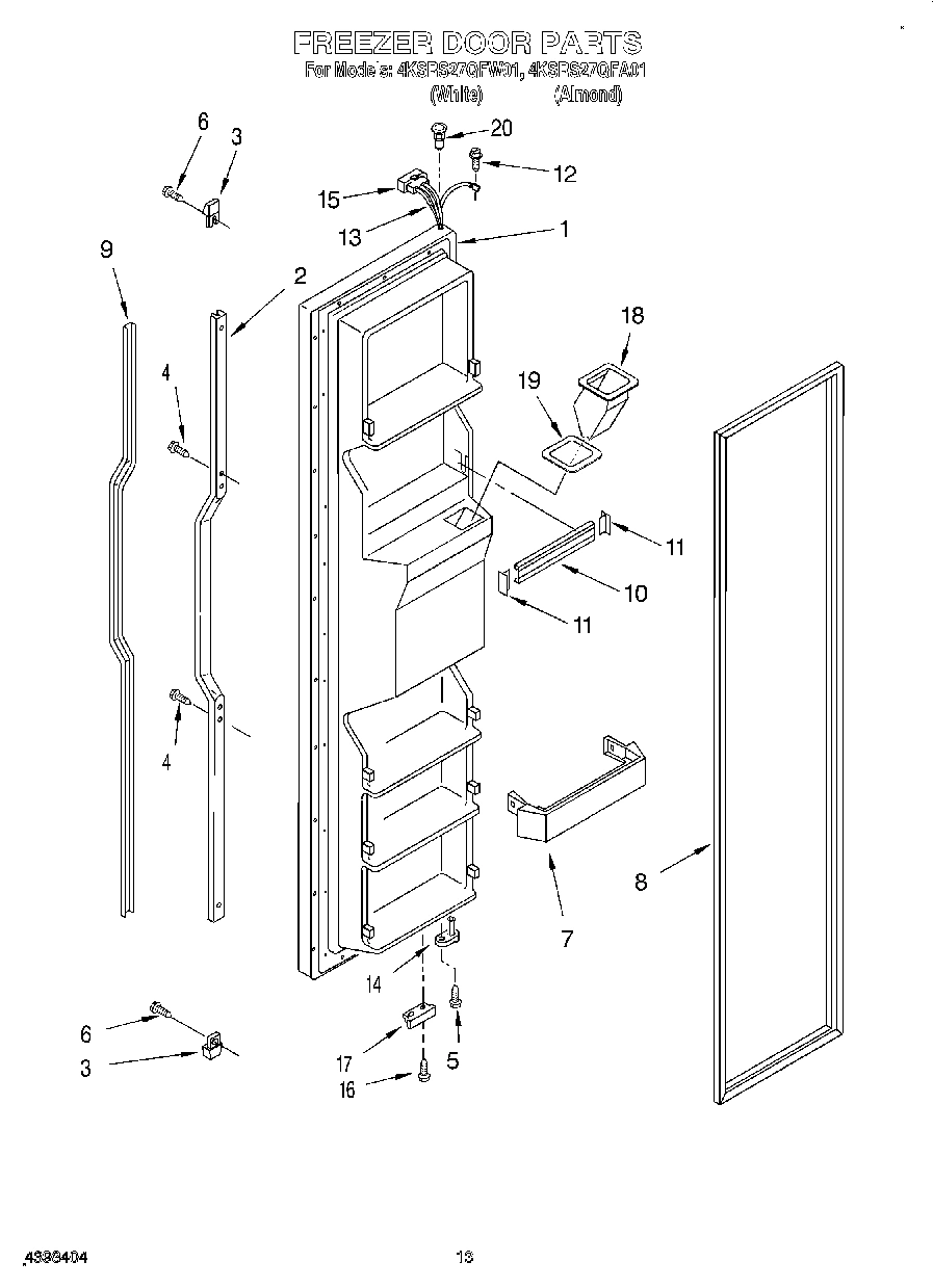 08 - FREEZER DOOR