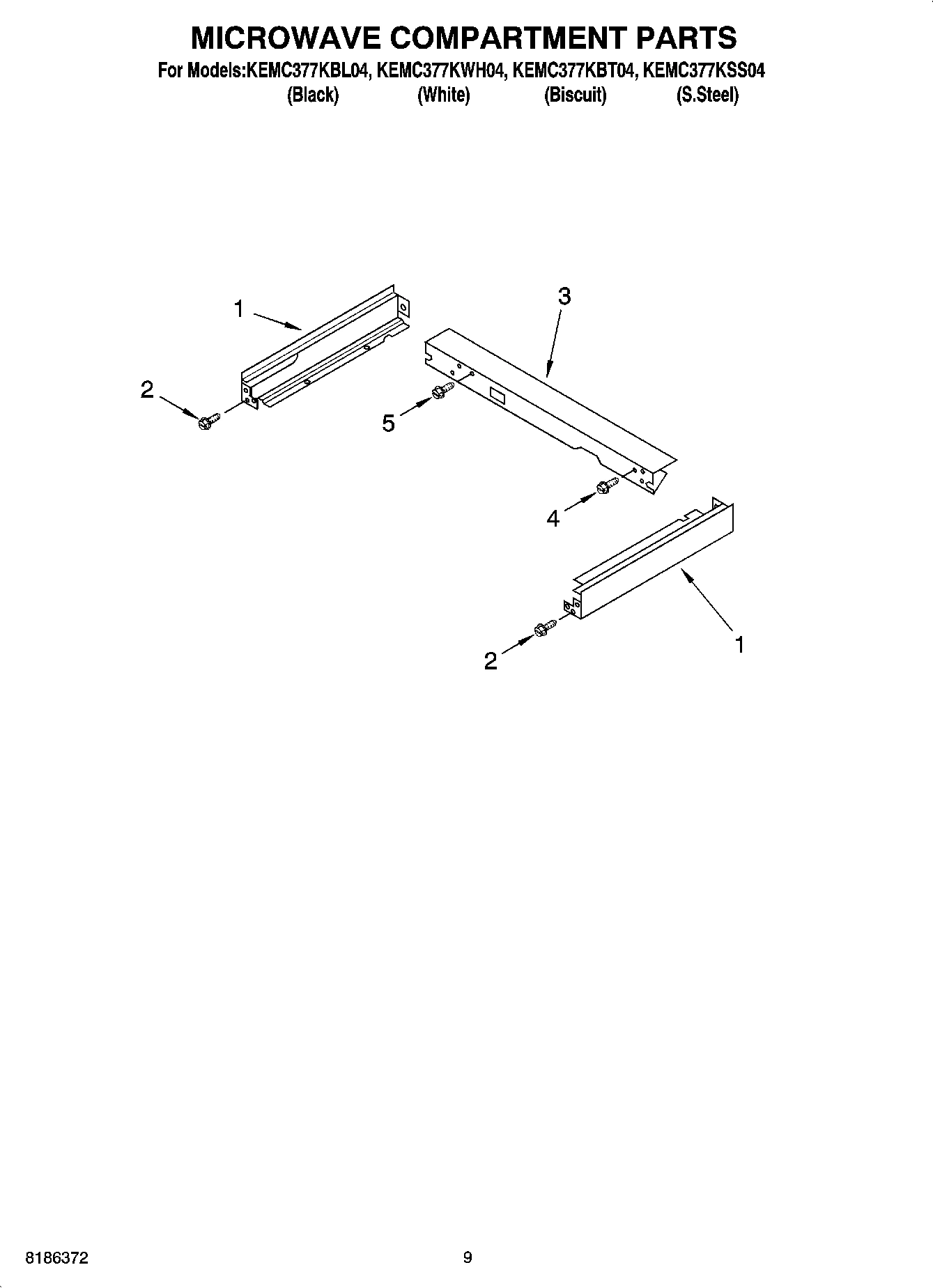 07 - MICROWAVE COMPARTMENT PARTS
