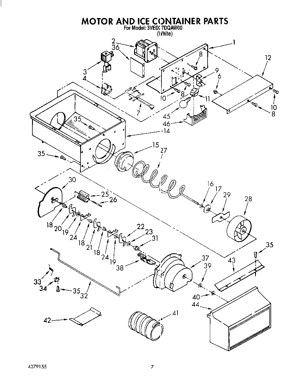 05 - MOTOR AND ICE CONTAINER