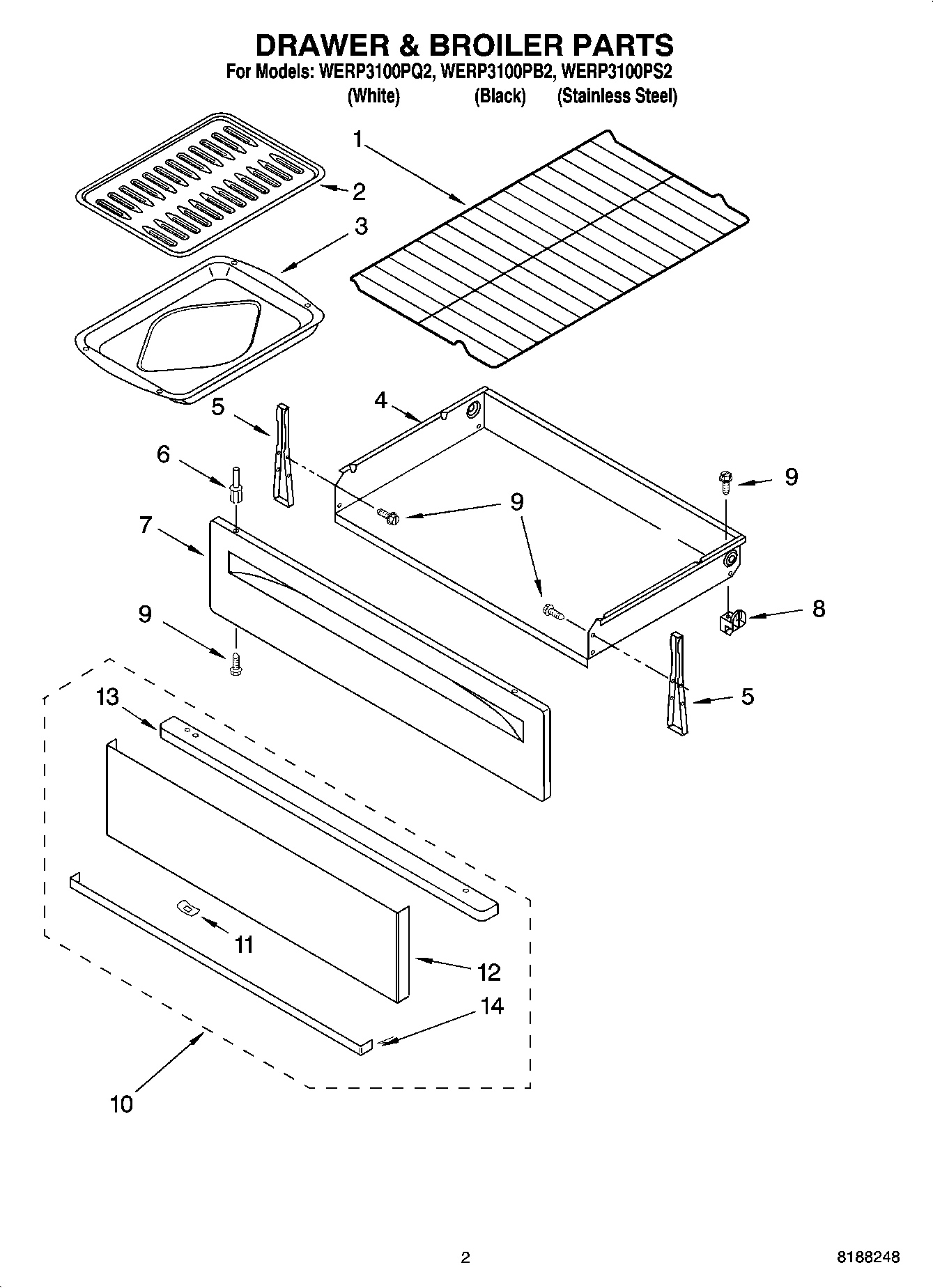 02 - DRAWER & BROILER PARTS